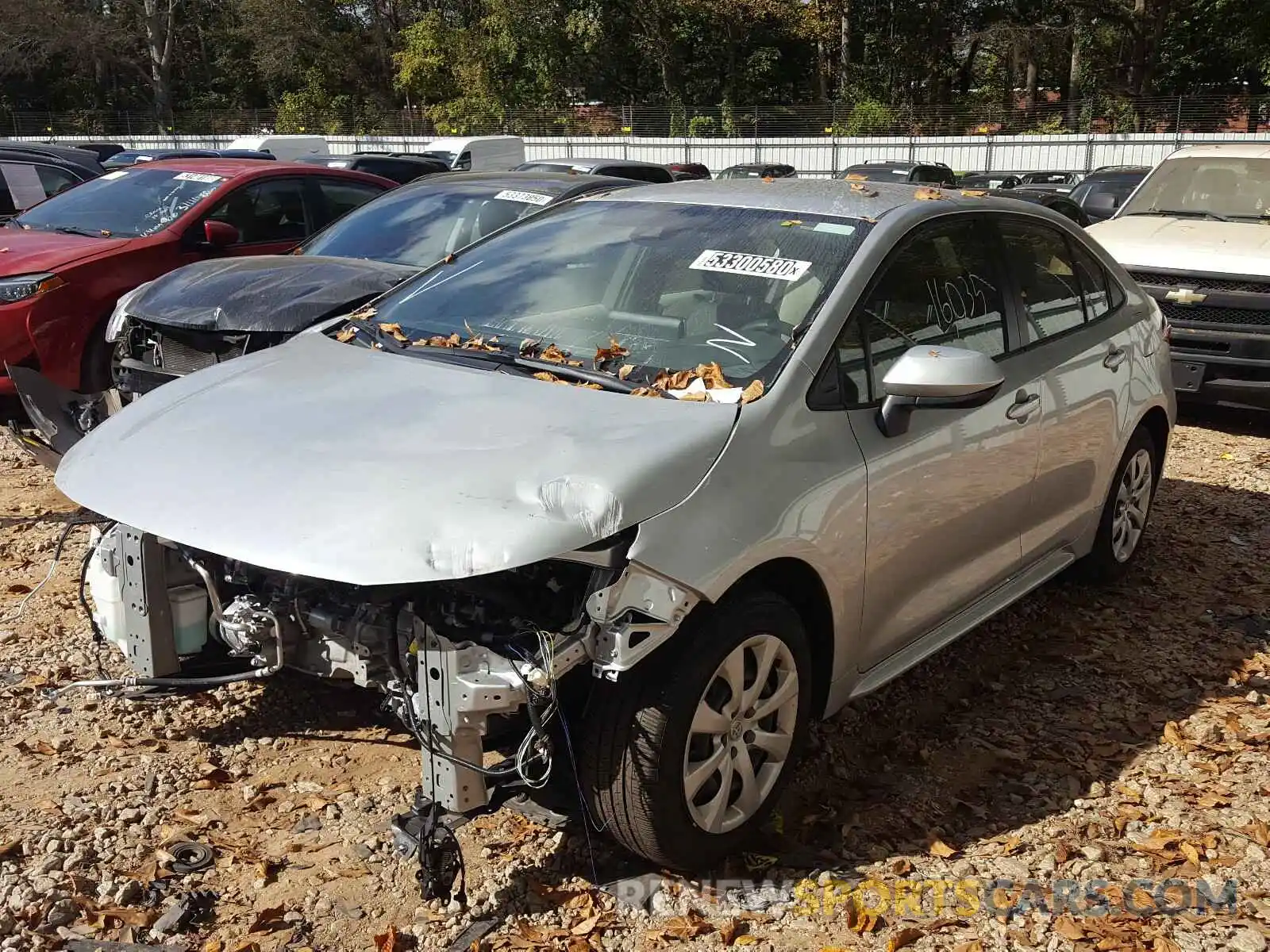 2 Photograph of a damaged car JTDEPRAE7LJ055026 TOYOTA COROLLA 2020