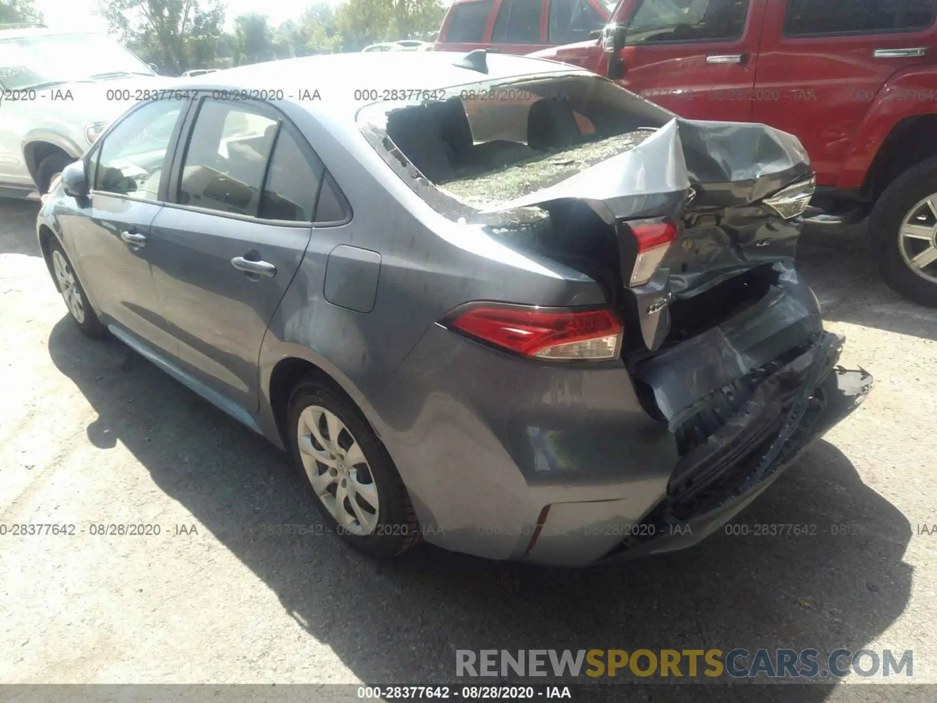 3 Photograph of a damaged car JTDEPRAE7LJ055043 TOYOTA COROLLA 2020