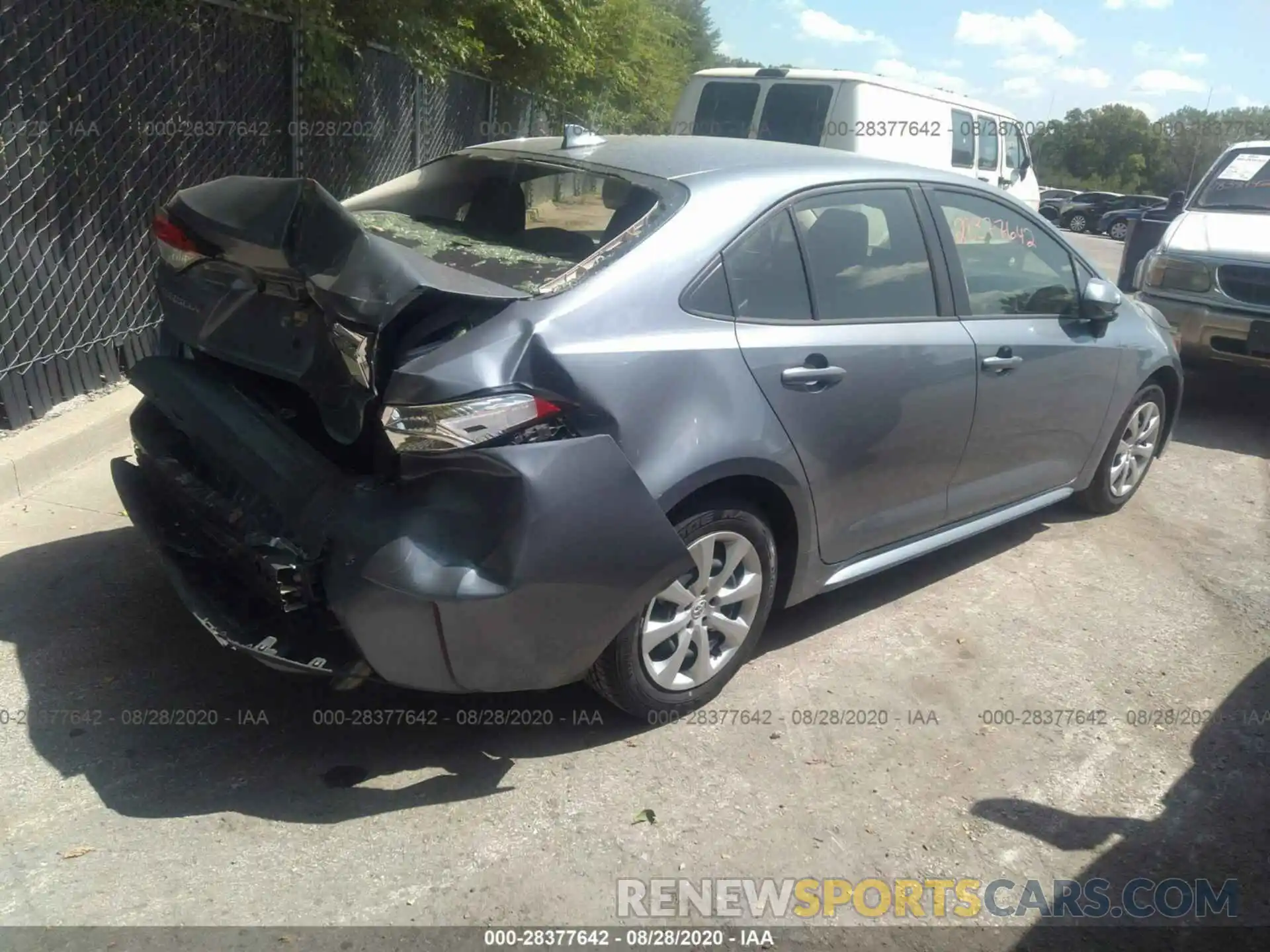 4 Photograph of a damaged car JTDEPRAE7LJ055043 TOYOTA COROLLA 2020