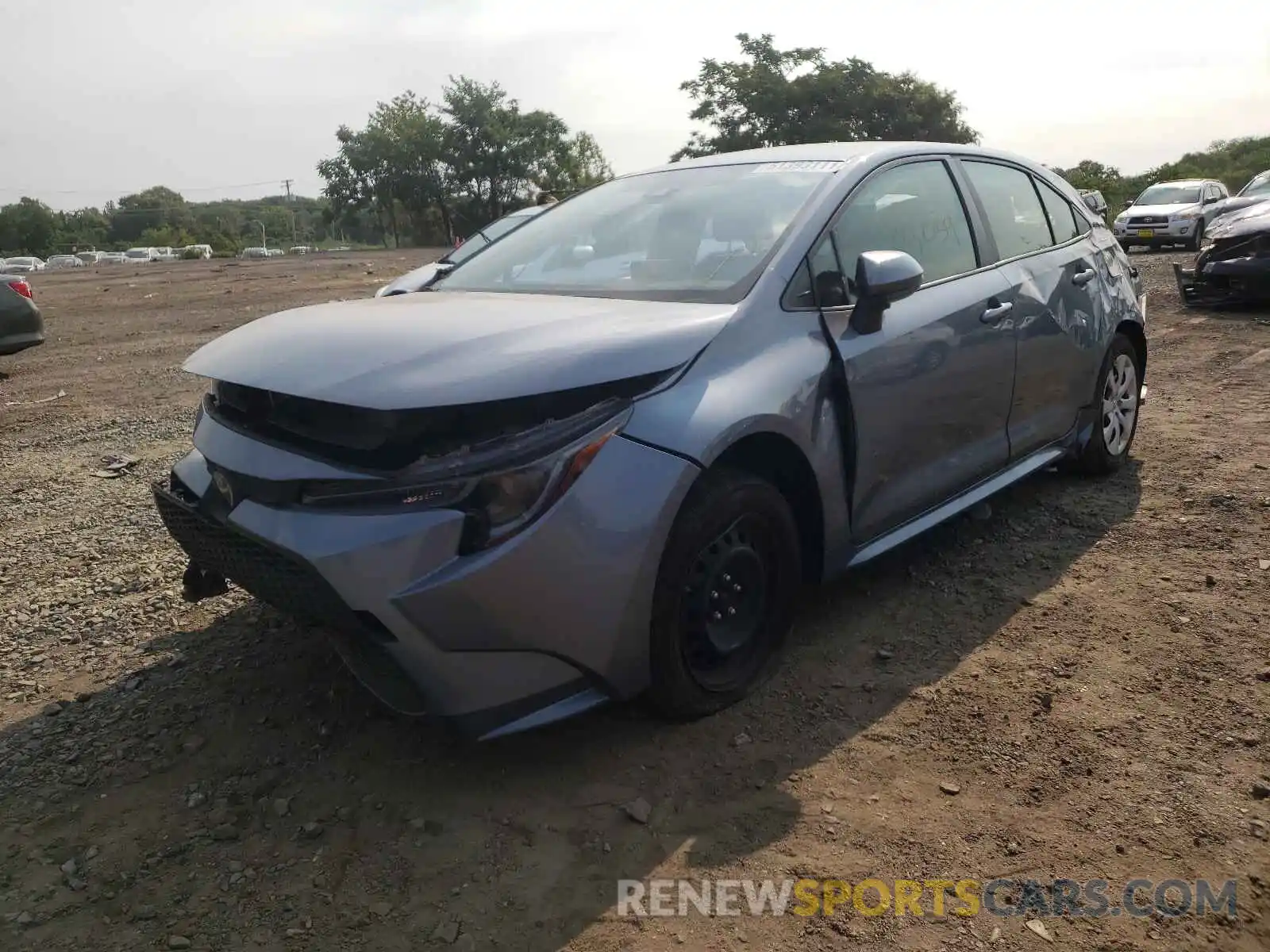 2 Photograph of a damaged car JTDEPRAE7LJ055107 TOYOTA COROLLA 2020