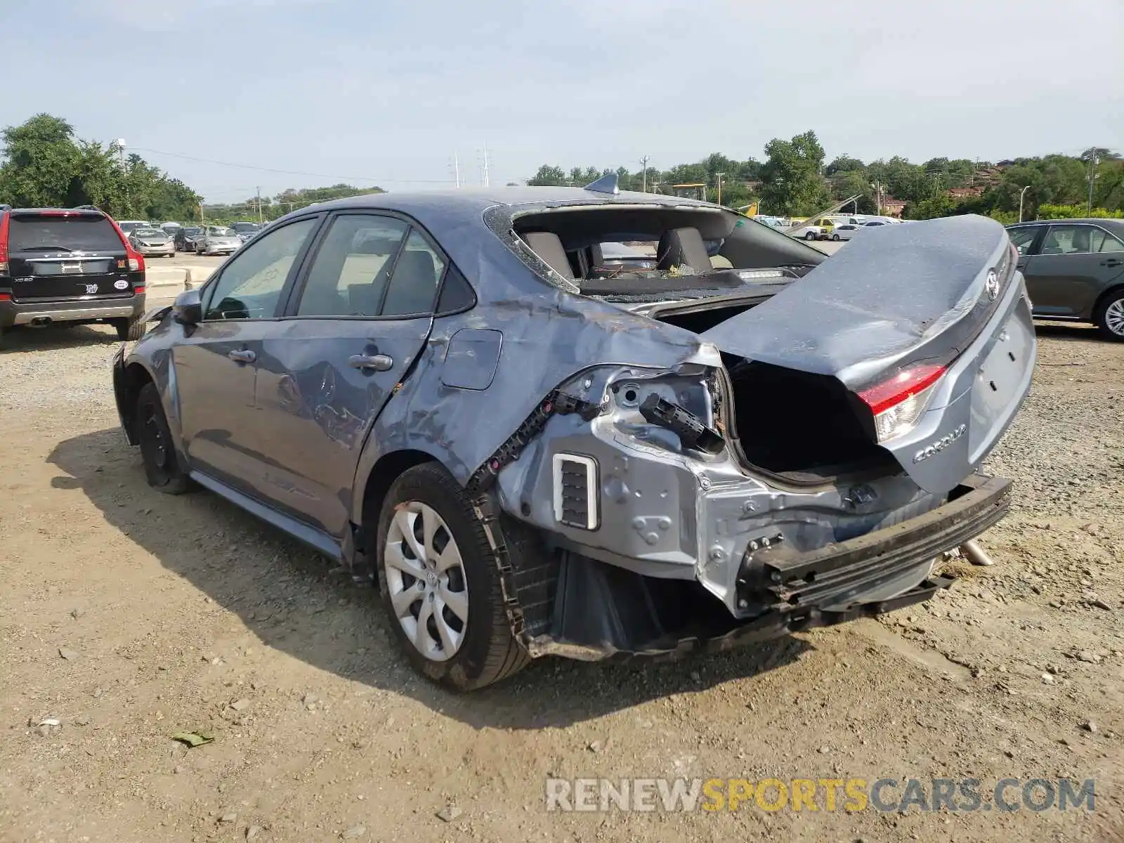 3 Photograph of a damaged car JTDEPRAE7LJ055107 TOYOTA COROLLA 2020