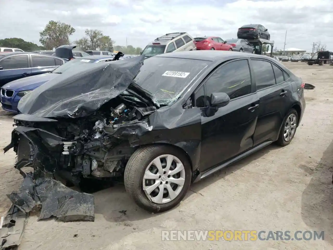 2 Photograph of a damaged car JTDEPRAE7LJ055429 TOYOTA COROLLA 2020