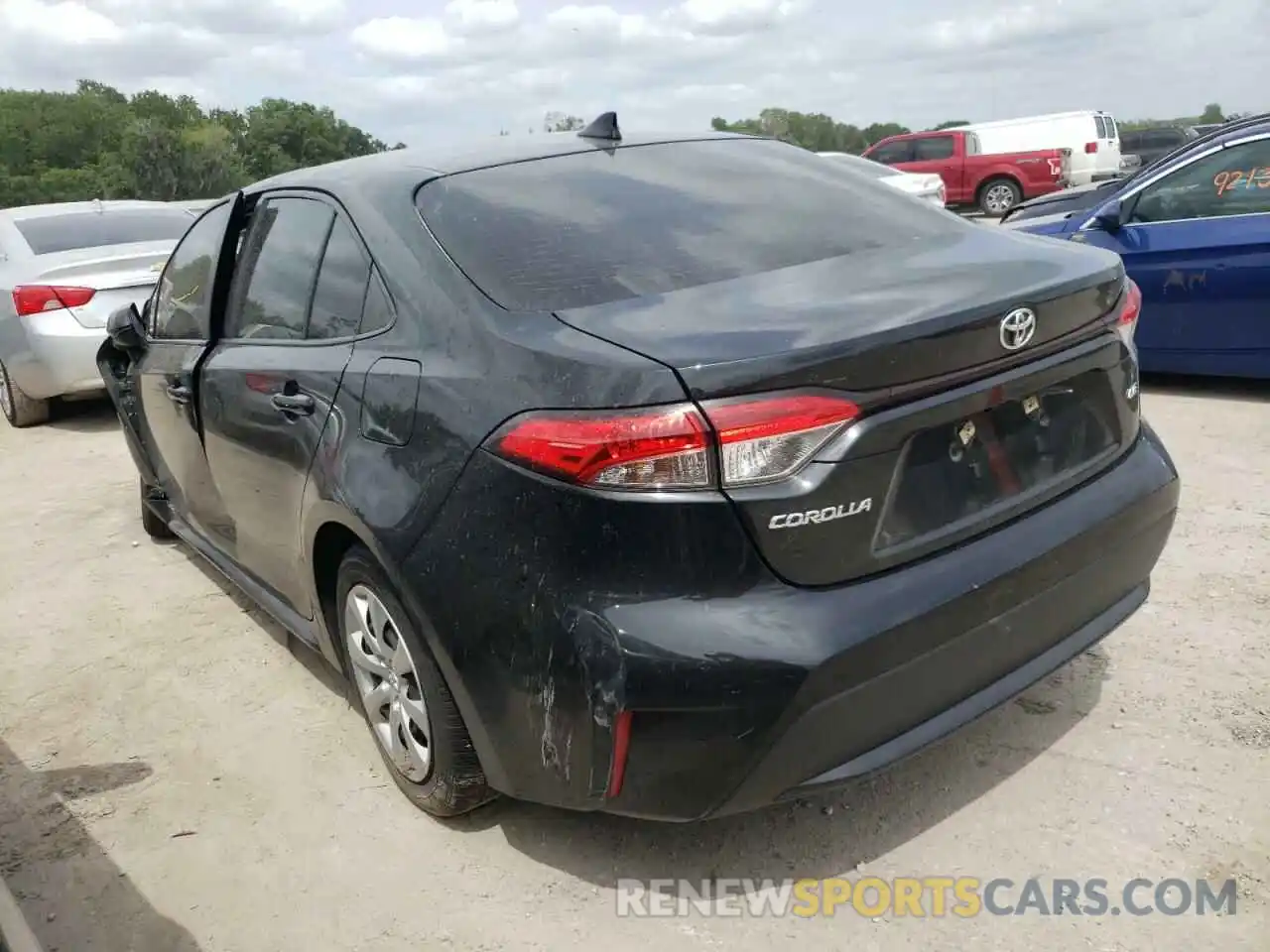 3 Photograph of a damaged car JTDEPRAE7LJ055429 TOYOTA COROLLA 2020