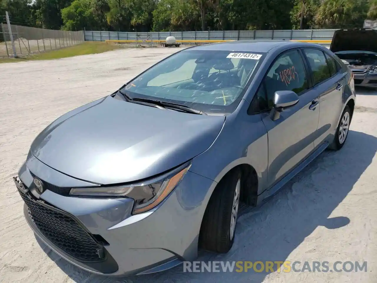 2 Photograph of a damaged car JTDEPRAE7LJ057035 TOYOTA COROLLA 2020