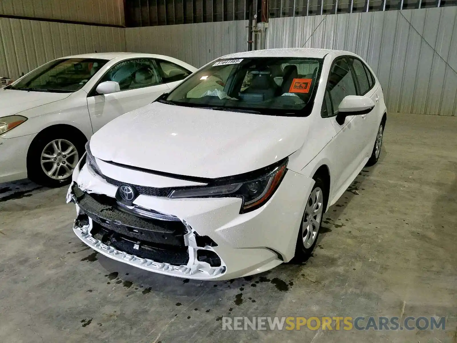 2 Photograph of a damaged car JTDEPRAE7LJ057259 TOYOTA COROLLA 2020