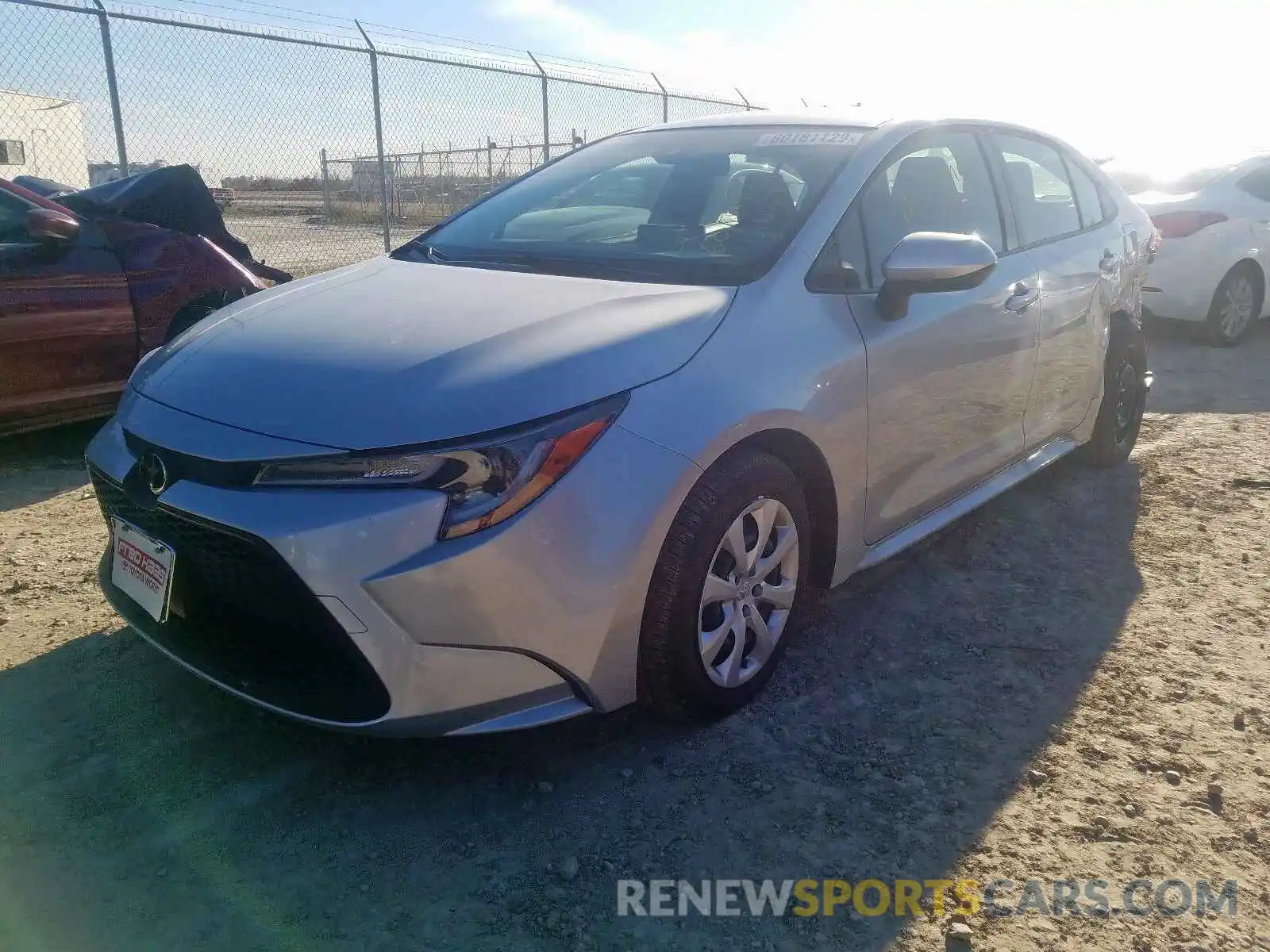 2 Photograph of a damaged car JTDEPRAE7LJ057472 TOYOTA COROLLA 2020