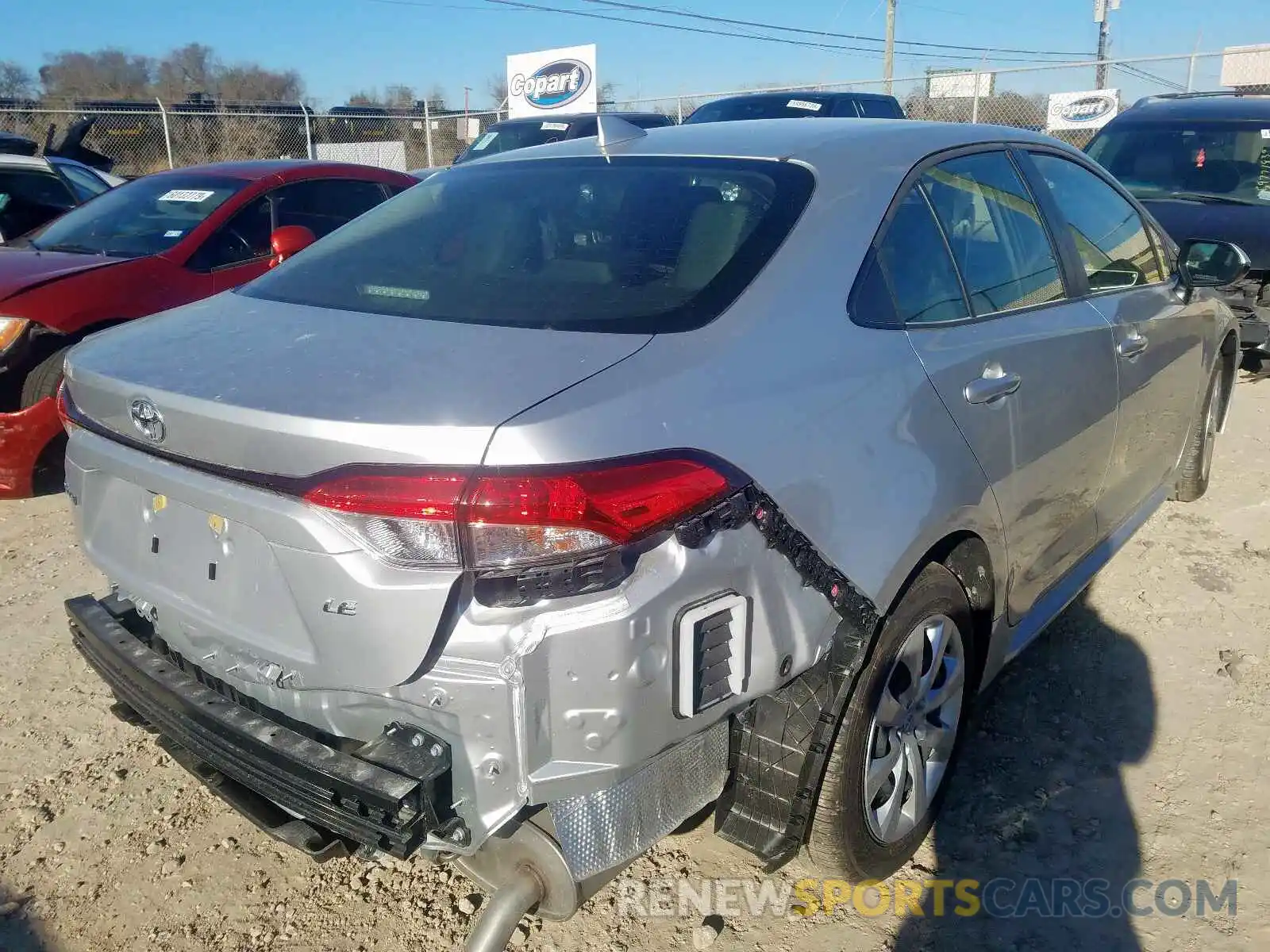 4 Photograph of a damaged car JTDEPRAE7LJ057472 TOYOTA COROLLA 2020