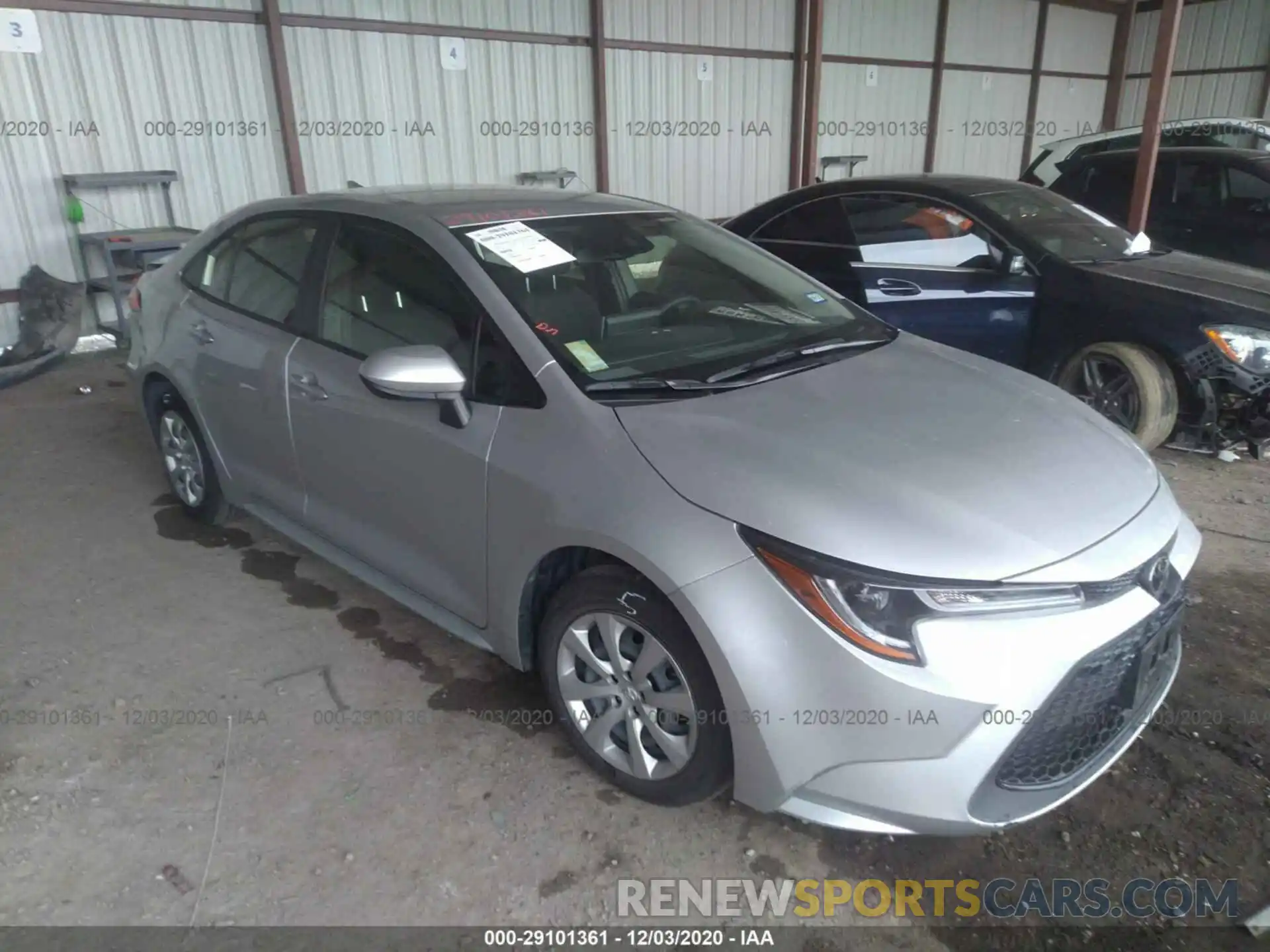 1 Photograph of a damaged car JTDEPRAE7LJ057701 TOYOTA COROLLA 2020