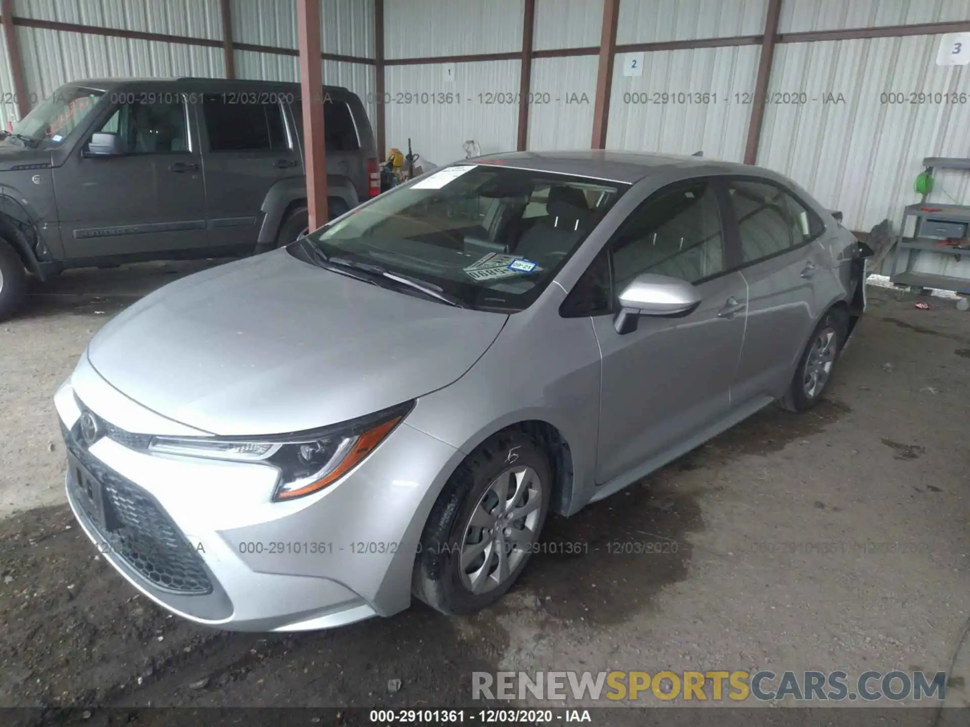 2 Photograph of a damaged car JTDEPRAE7LJ057701 TOYOTA COROLLA 2020