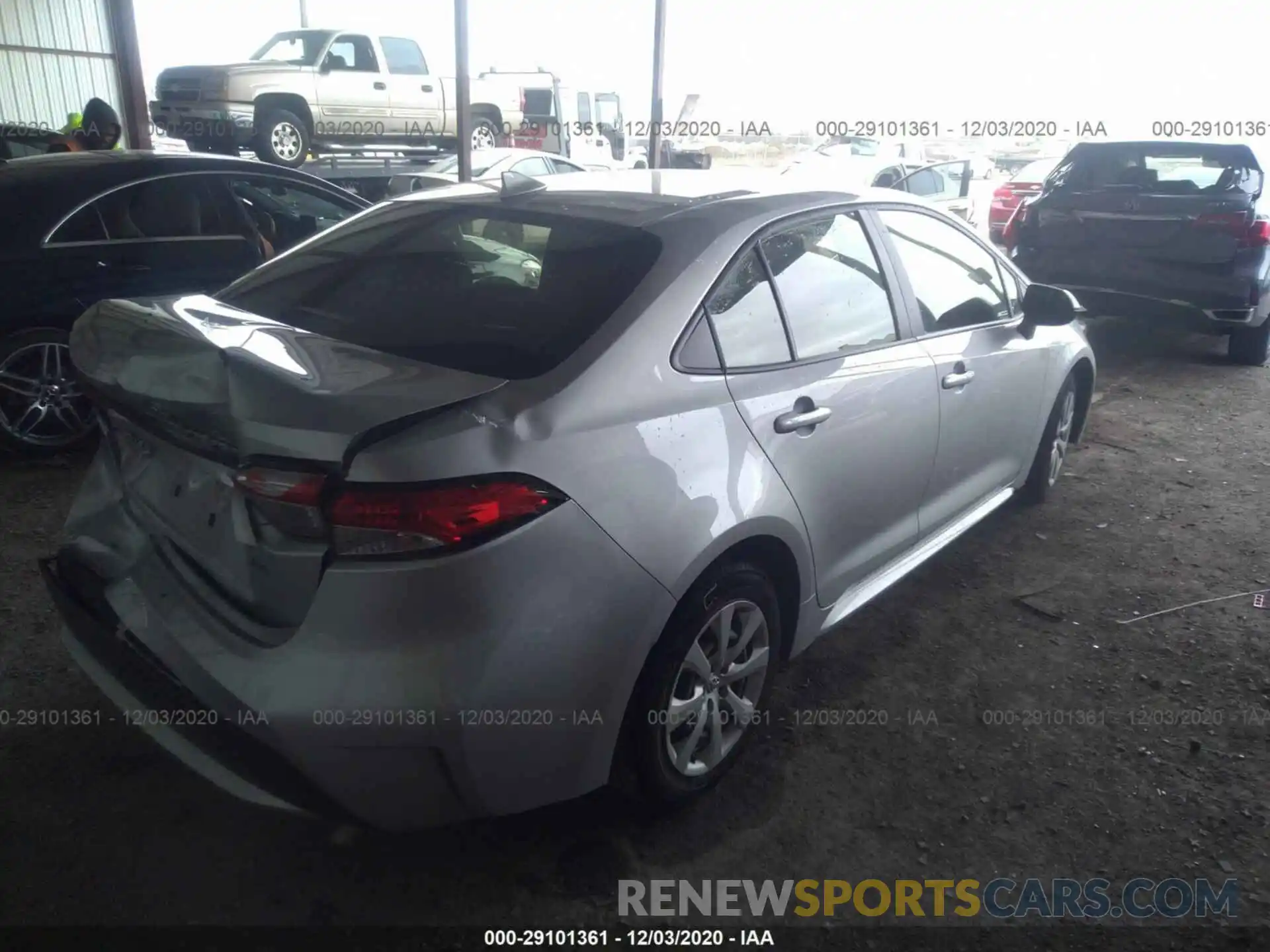 4 Photograph of a damaged car JTDEPRAE7LJ057701 TOYOTA COROLLA 2020