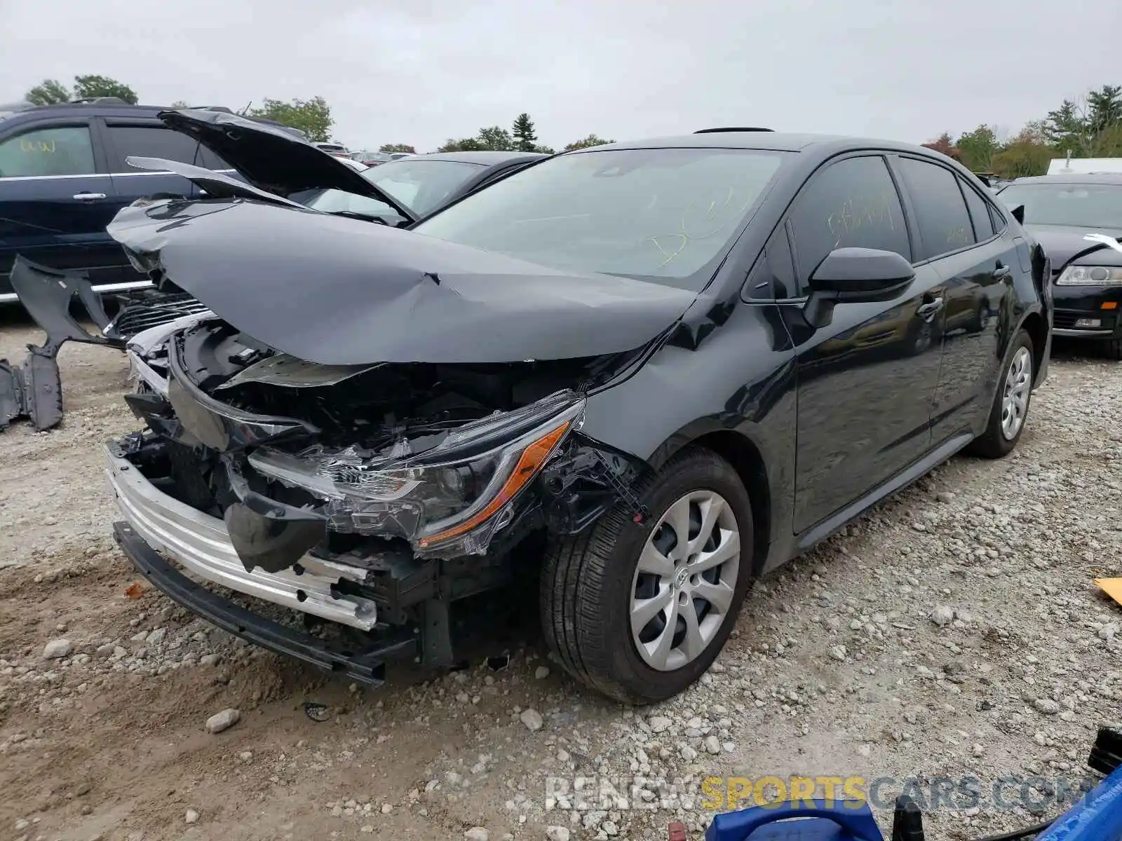 2 Photograph of a damaged car JTDEPRAE7LJ057939 TOYOTA COROLLA 2020