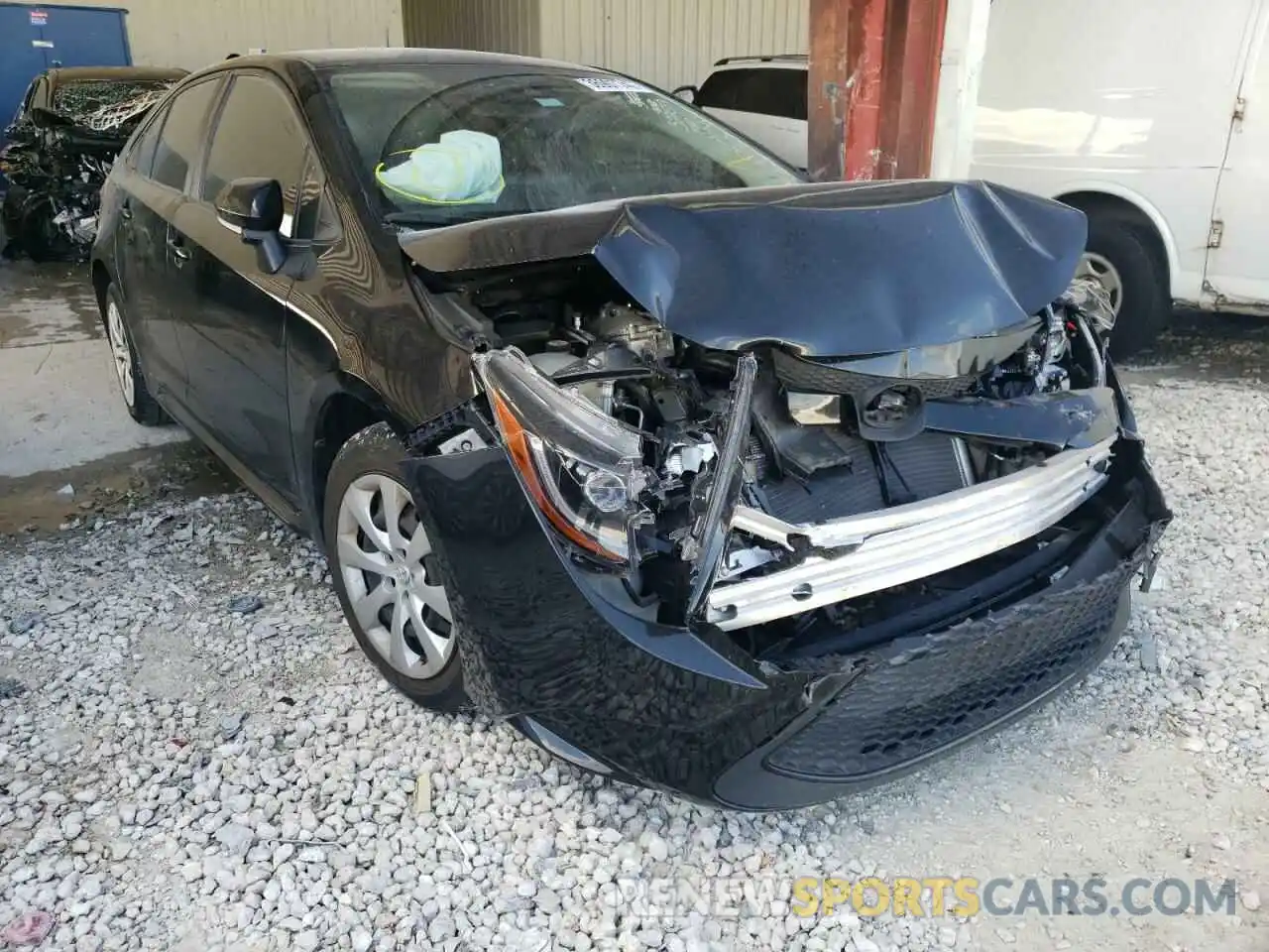 1 Photograph of a damaged car JTDEPRAE7LJ058010 TOYOTA COROLLA 2020