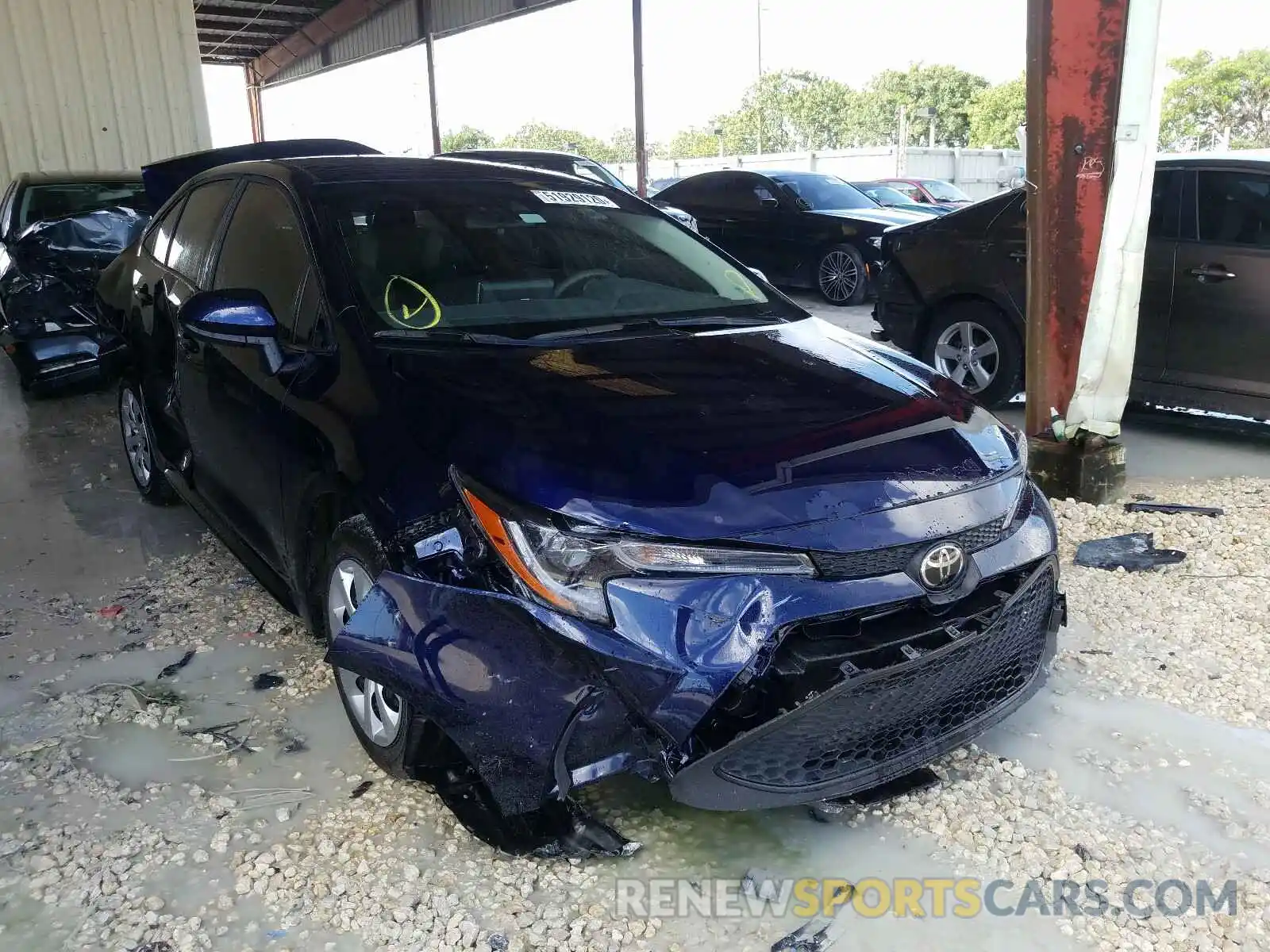 1 Photograph of a damaged car JTDEPRAE7LJ058251 TOYOTA COROLLA 2020