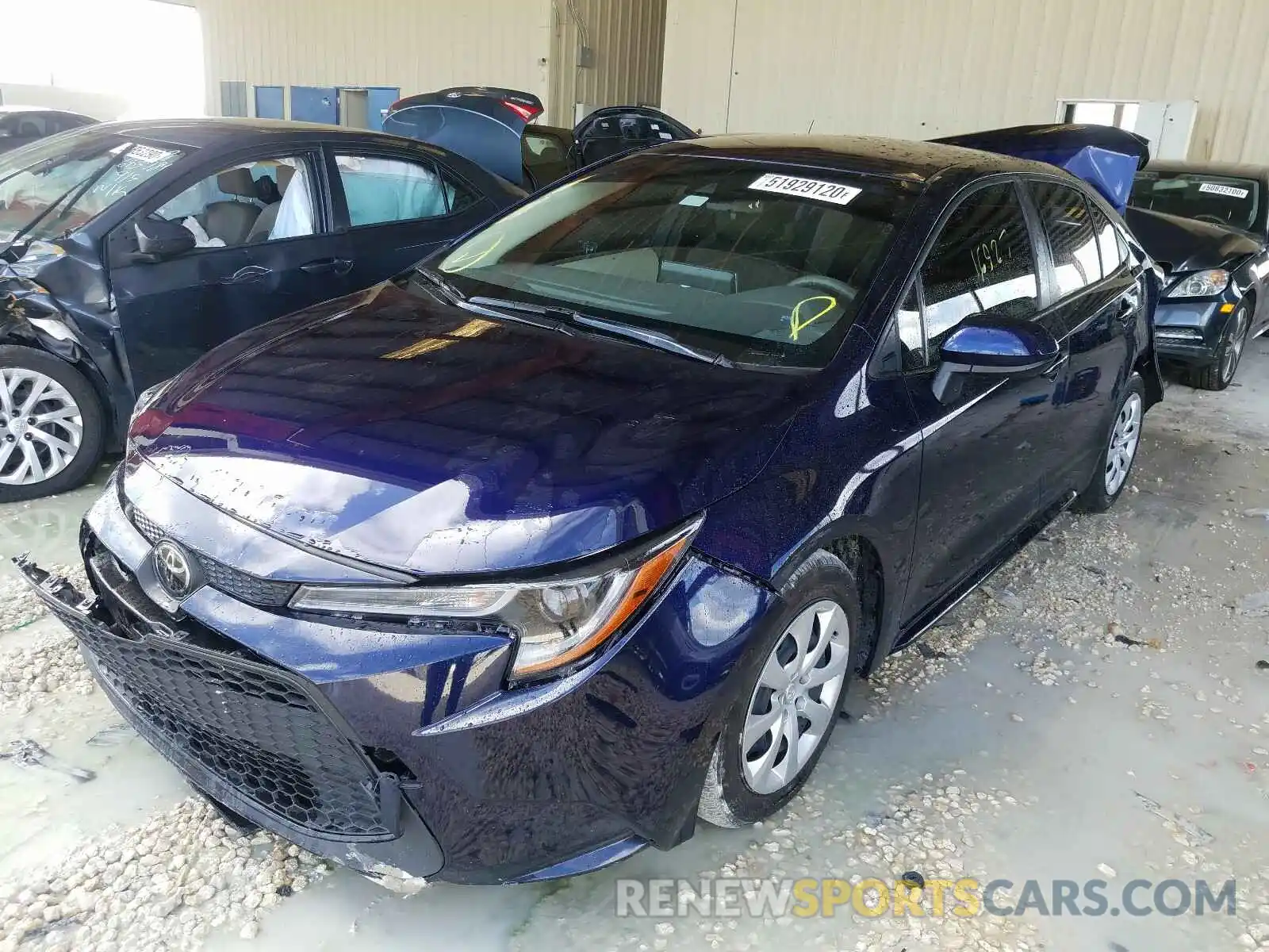 2 Photograph of a damaged car JTDEPRAE7LJ058251 TOYOTA COROLLA 2020