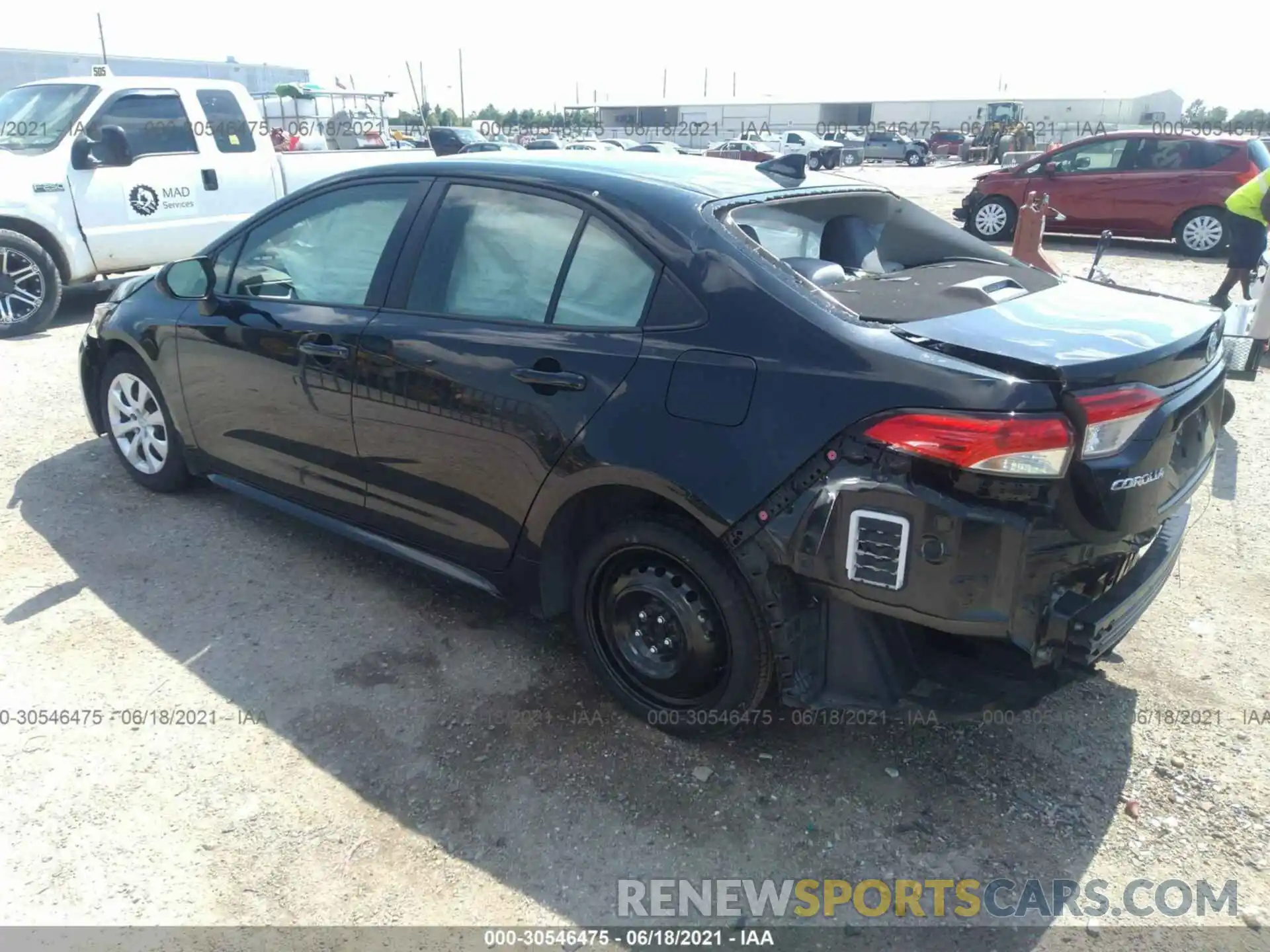 3 Photograph of a damaged car JTDEPRAE7LJ058508 TOYOTA COROLLA 2020