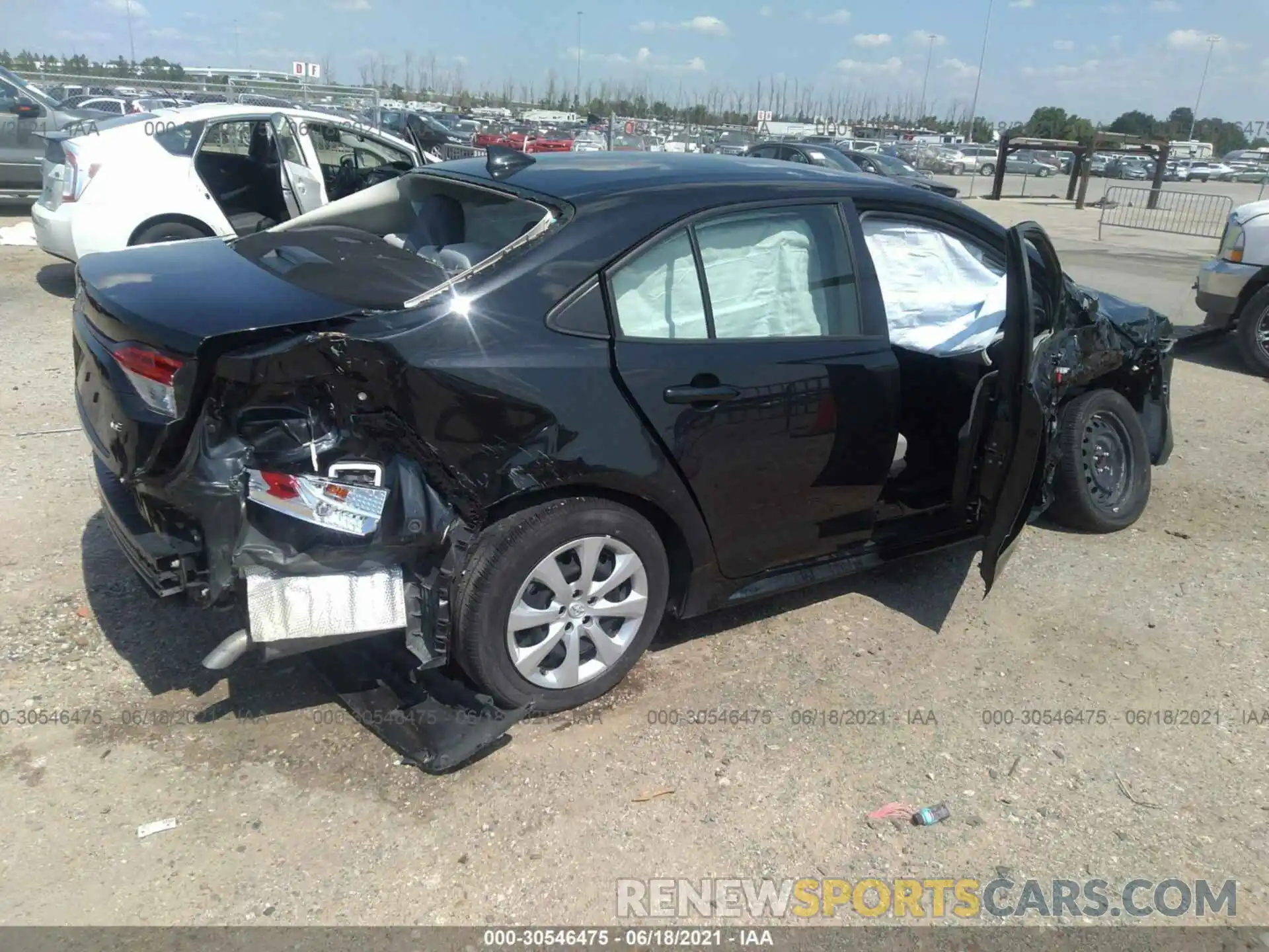 4 Photograph of a damaged car JTDEPRAE7LJ058508 TOYOTA COROLLA 2020