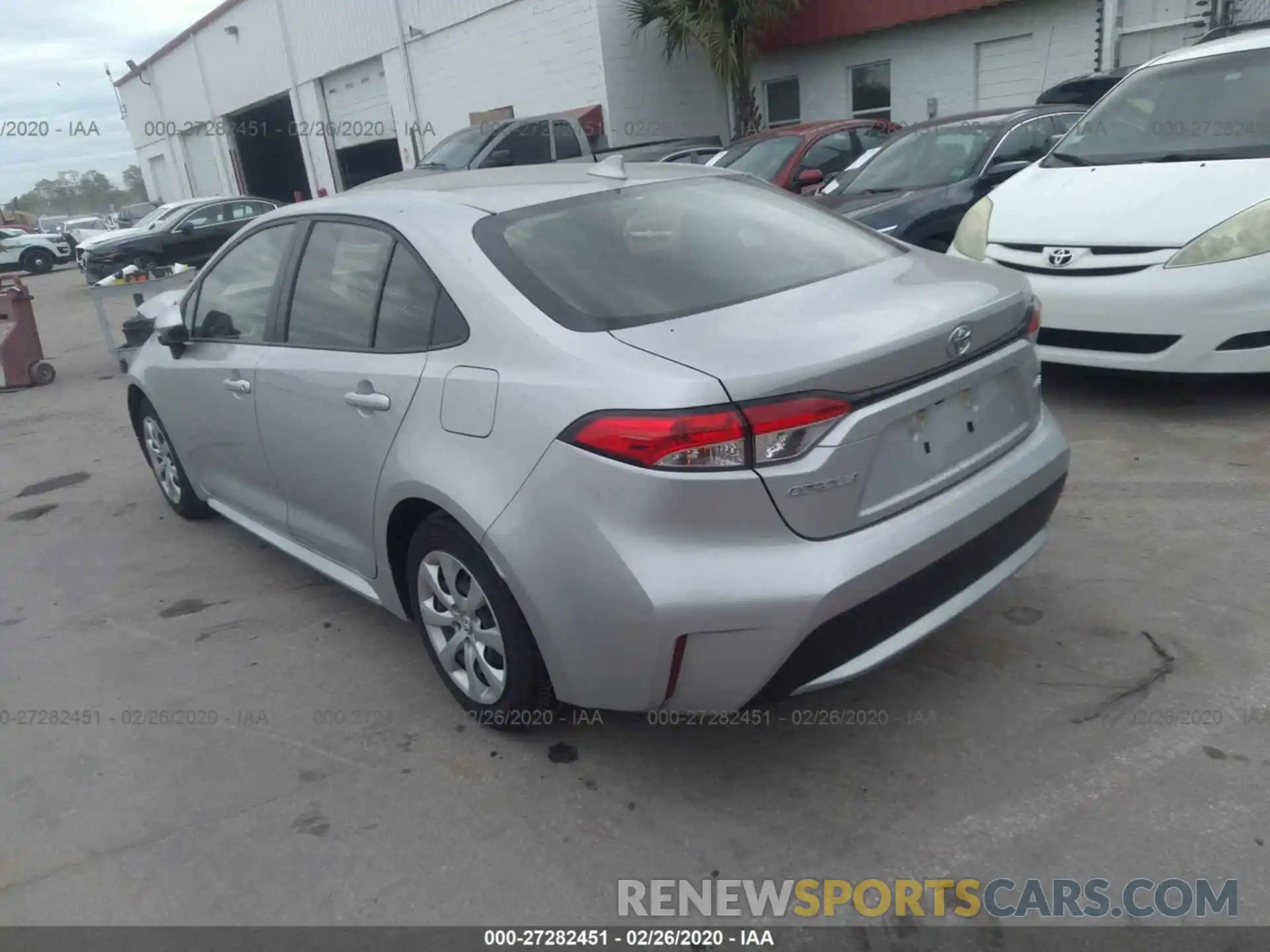 3 Photograph of a damaged car JTDEPRAE7LJ059321 TOYOTA COROLLA 2020