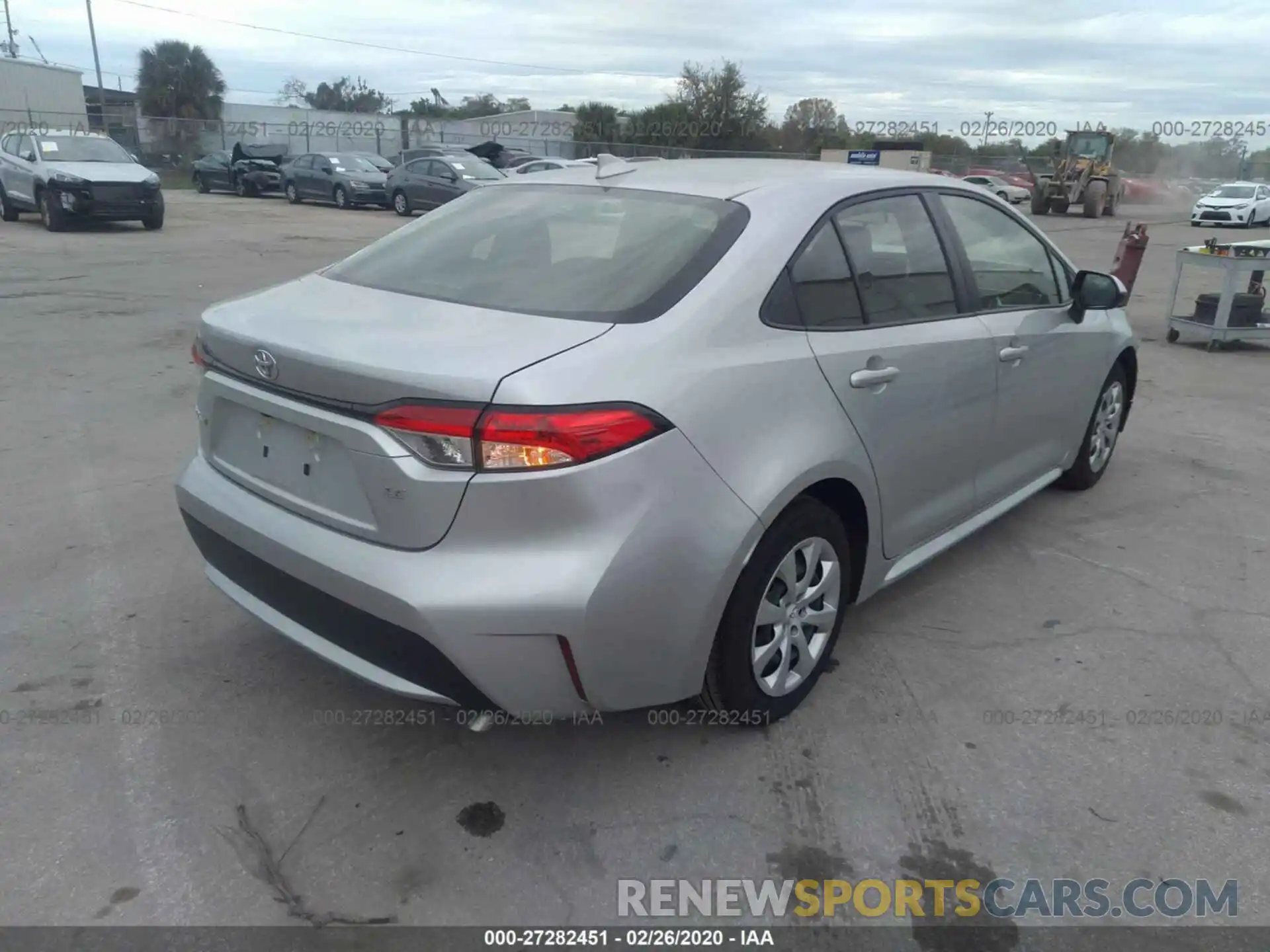 4 Photograph of a damaged car JTDEPRAE7LJ059321 TOYOTA COROLLA 2020