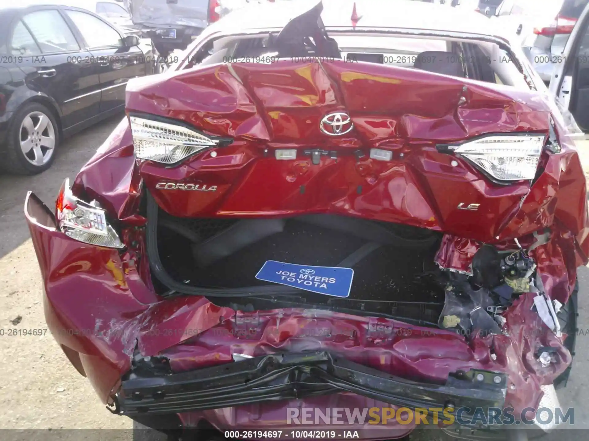 6 Photograph of a damaged car JTDEPRAE7LJ059402 TOYOTA COROLLA 2020