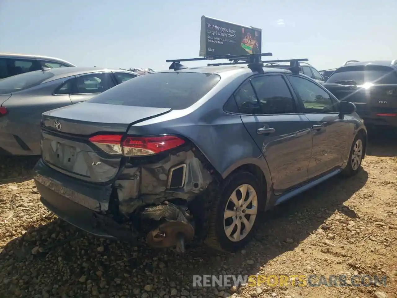 4 Photograph of a damaged car JTDEPRAE7LJ059562 TOYOTA COROLLA 2020