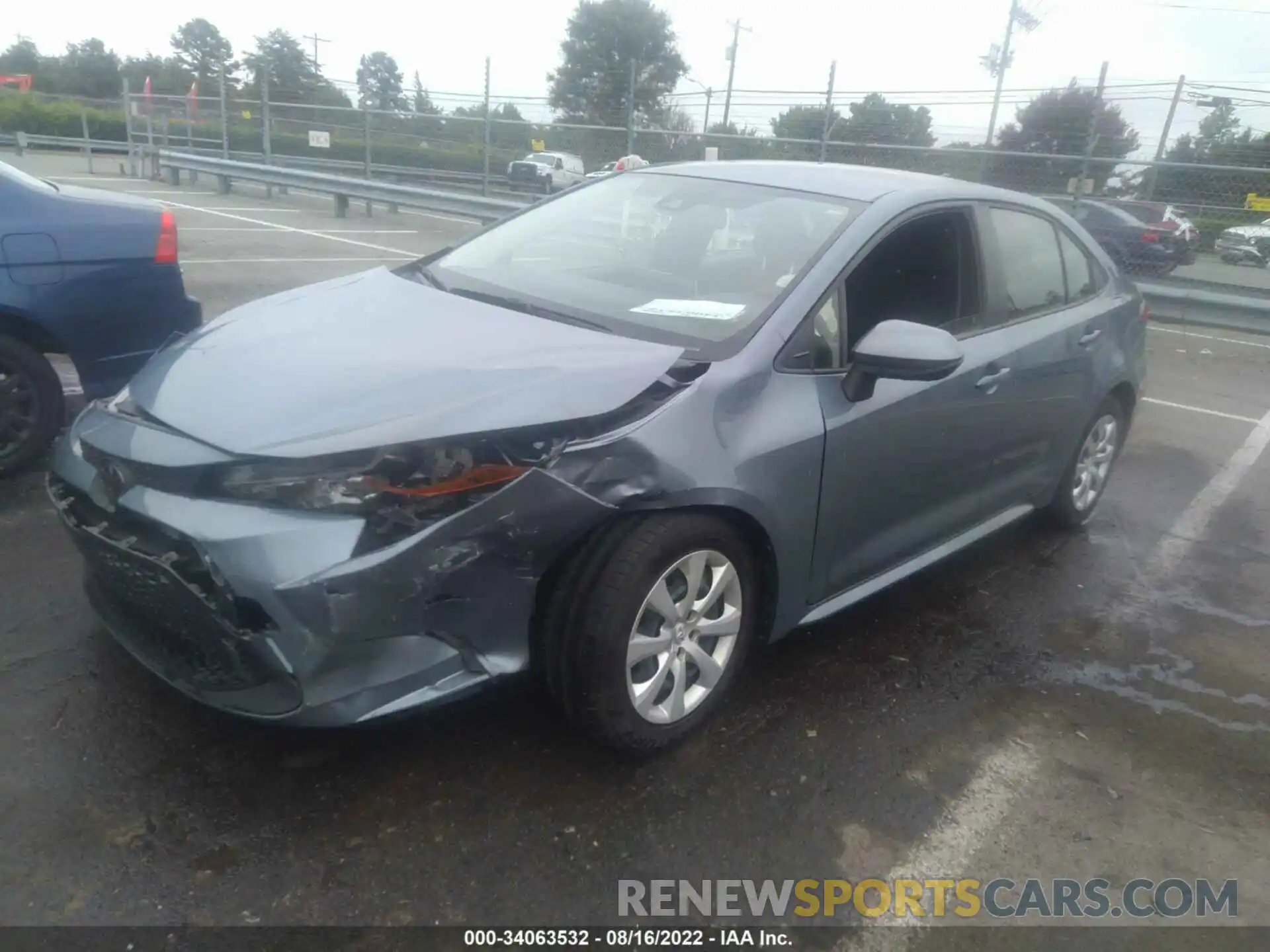 2 Photograph of a damaged car JTDEPRAE7LJ059786 TOYOTA COROLLA 2020