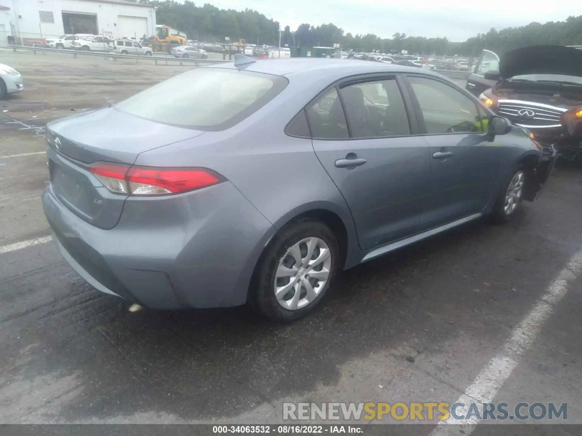 4 Photograph of a damaged car JTDEPRAE7LJ059786 TOYOTA COROLLA 2020