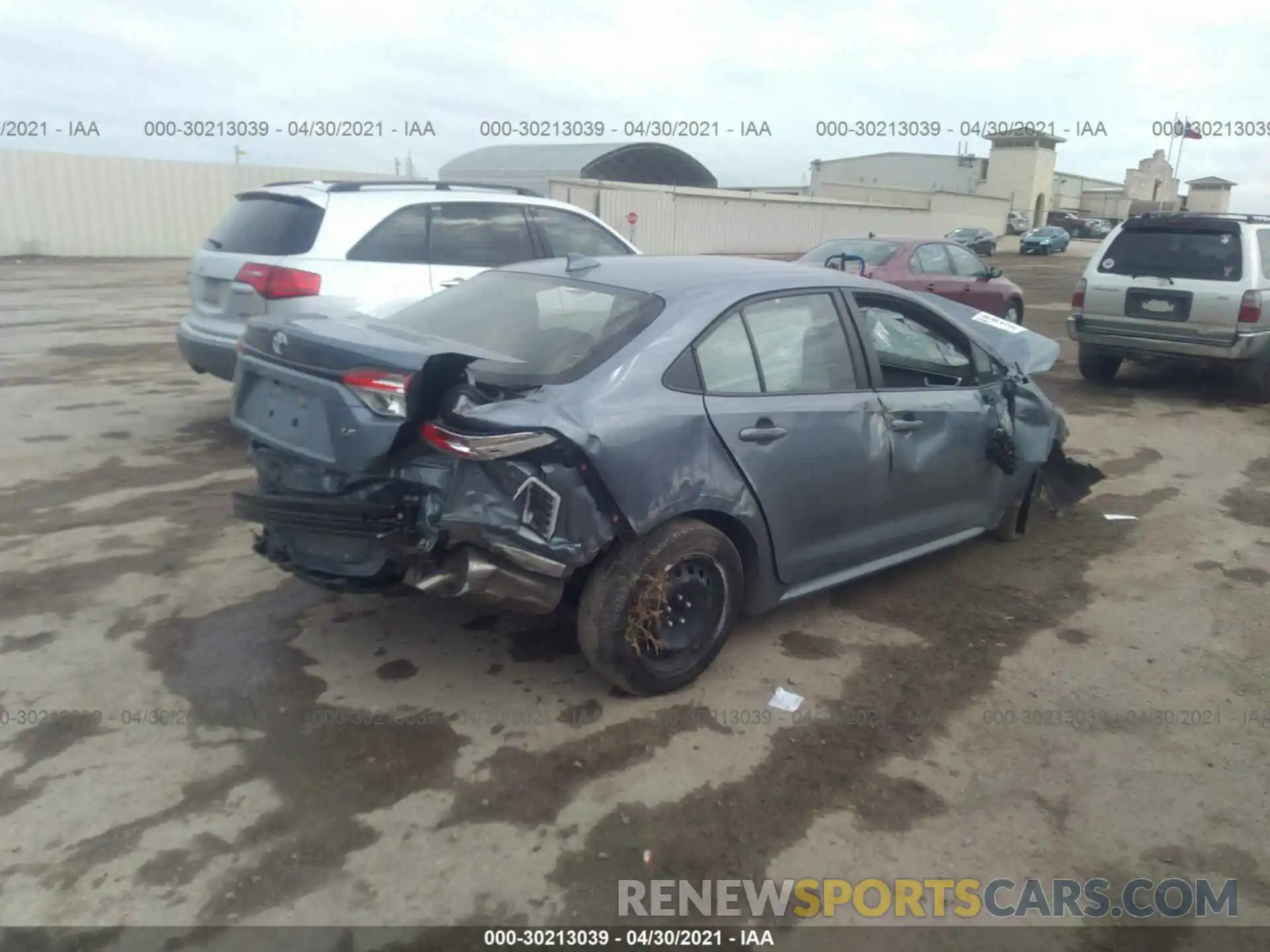 4 Photograph of a damaged car JTDEPRAE7LJ059836 TOYOTA COROLLA 2020