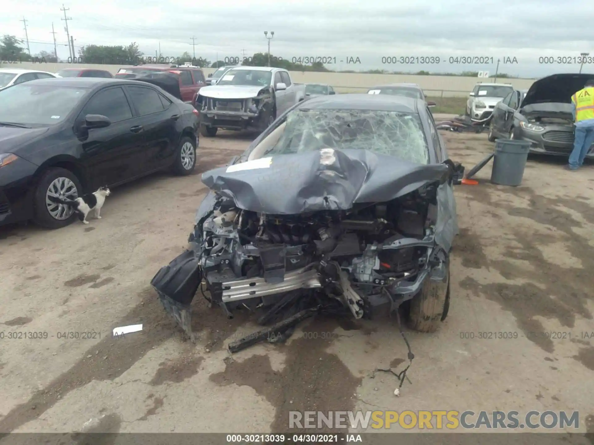 6 Photograph of a damaged car JTDEPRAE7LJ059836 TOYOTA COROLLA 2020