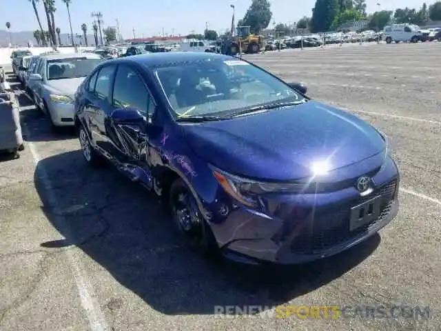 1 Photograph of a damaged car JTDEPRAE7LJ060081 TOYOTA COROLLA 2020