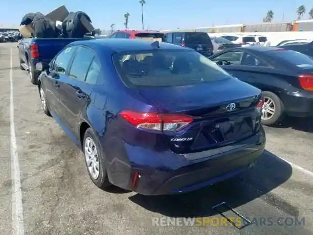 3 Photograph of a damaged car JTDEPRAE7LJ060081 TOYOTA COROLLA 2020