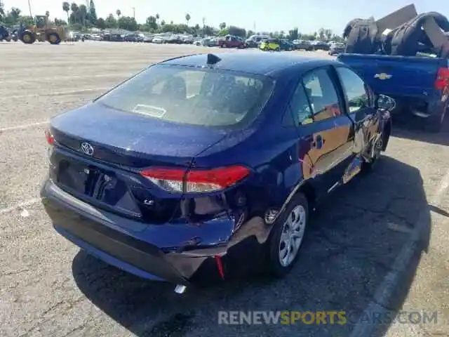 4 Photograph of a damaged car JTDEPRAE7LJ060081 TOYOTA COROLLA 2020