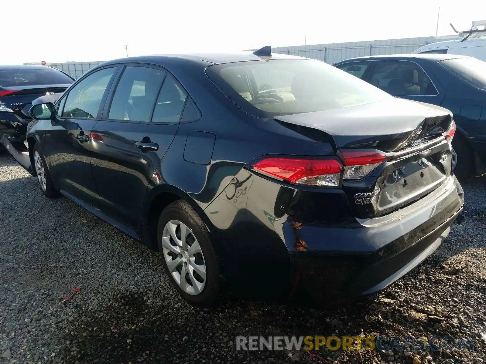 3 Photograph of a damaged car JTDEPRAE7LJ060193 TOYOTA COROLLA 2020