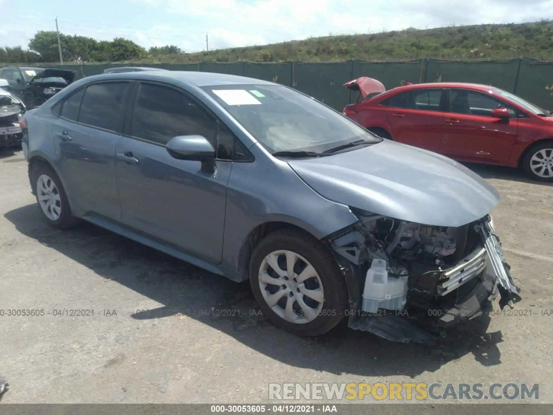 1 Photograph of a damaged car JTDEPRAE7LJ060517 TOYOTA COROLLA 2020