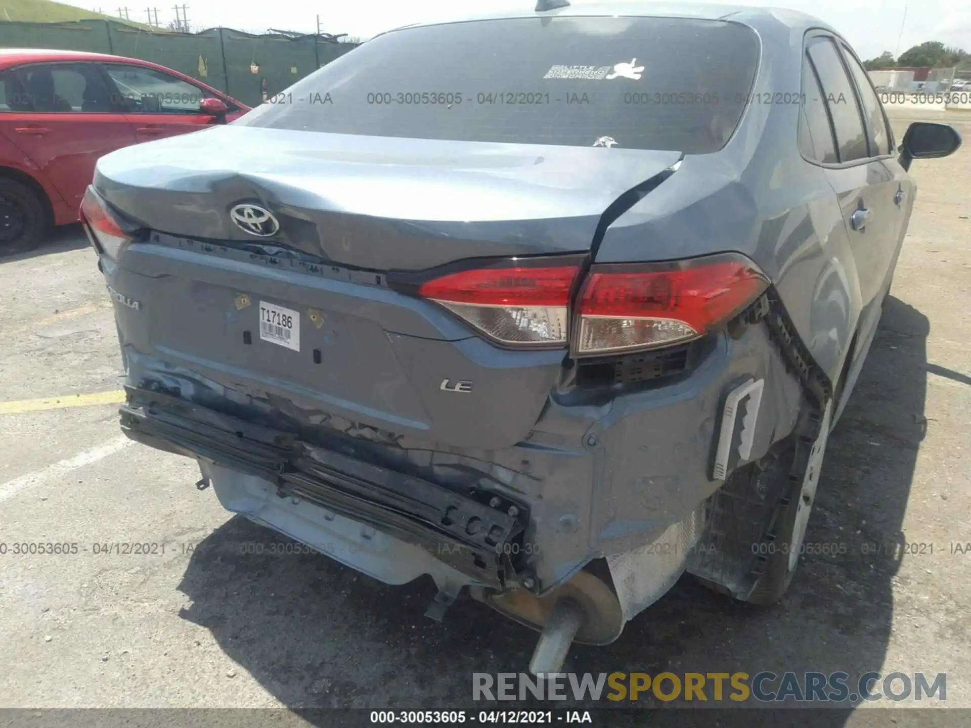 6 Photograph of a damaged car JTDEPRAE7LJ060517 TOYOTA COROLLA 2020