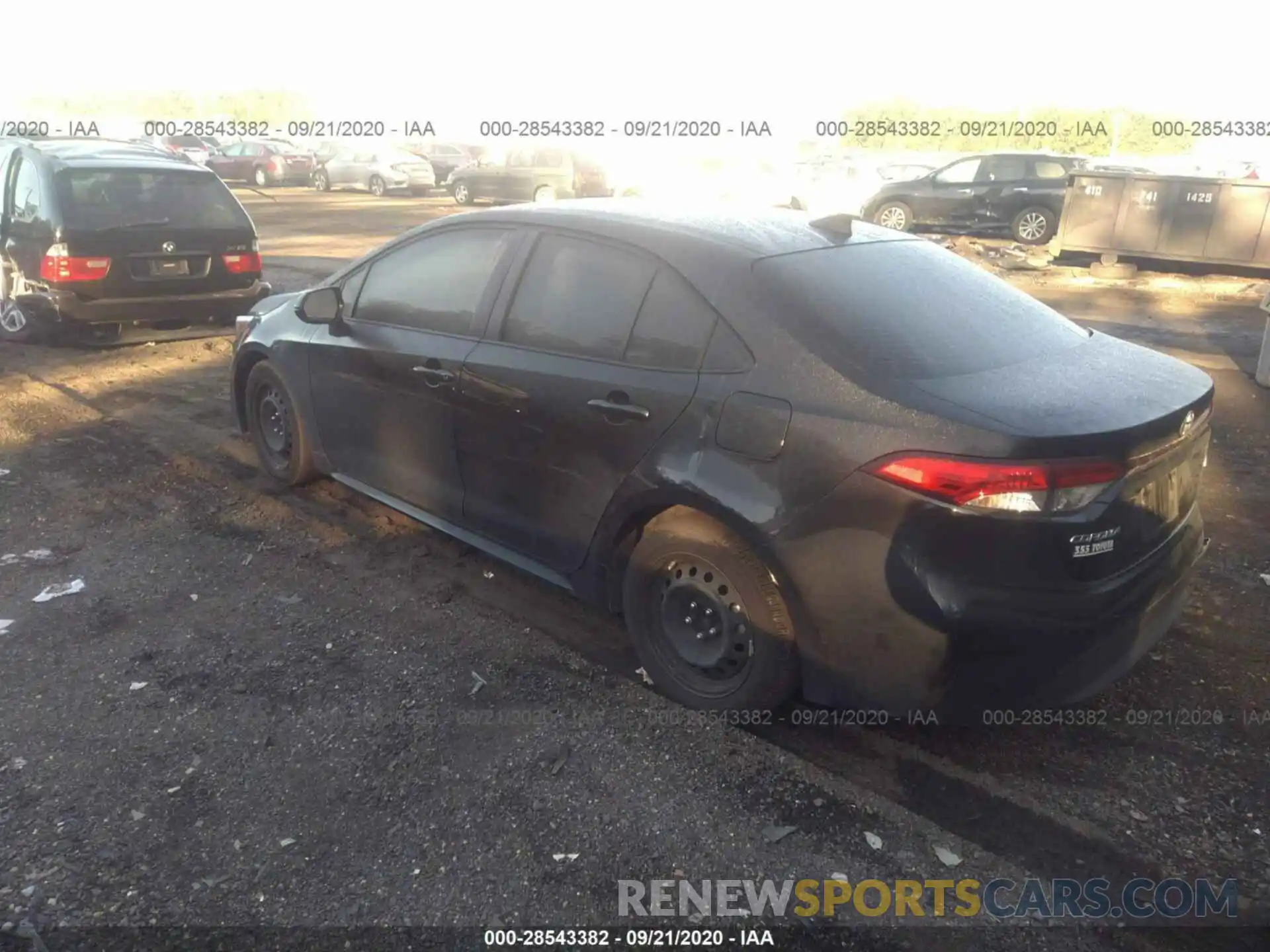 3 Photograph of a damaged car JTDEPRAE7LJ060579 TOYOTA COROLLA 2020