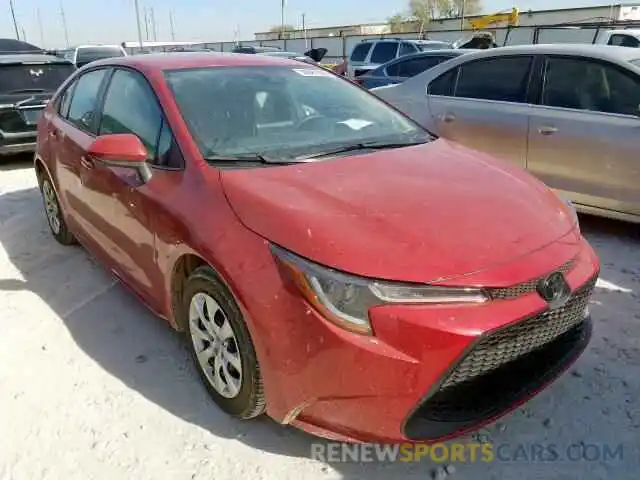 1 Photograph of a damaged car JTDEPRAE7LJ060730 TOYOTA COROLLA 2020