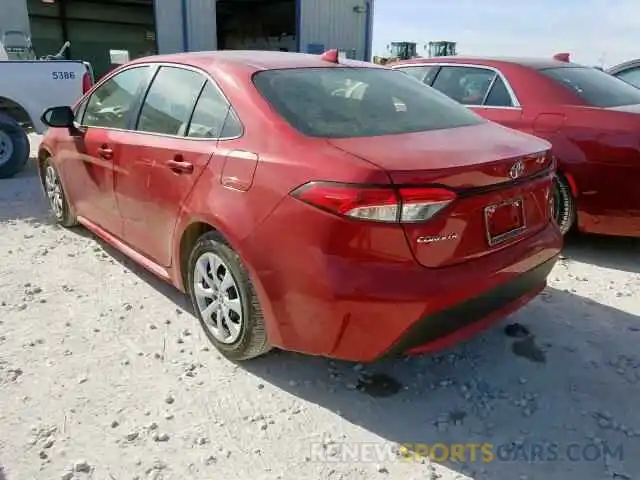 3 Photograph of a damaged car JTDEPRAE7LJ060730 TOYOTA COROLLA 2020