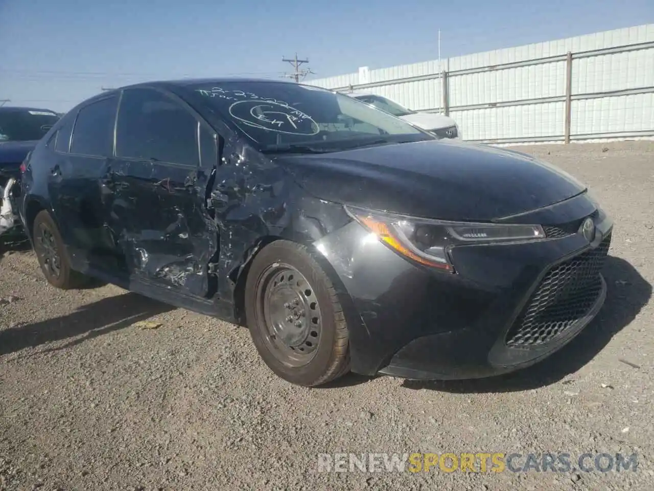 1 Photograph of a damaged car JTDEPRAE7LJ061070 TOYOTA COROLLA 2020