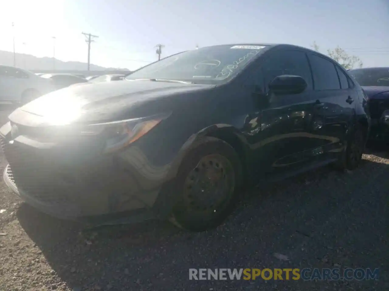 2 Photograph of a damaged car JTDEPRAE7LJ061070 TOYOTA COROLLA 2020