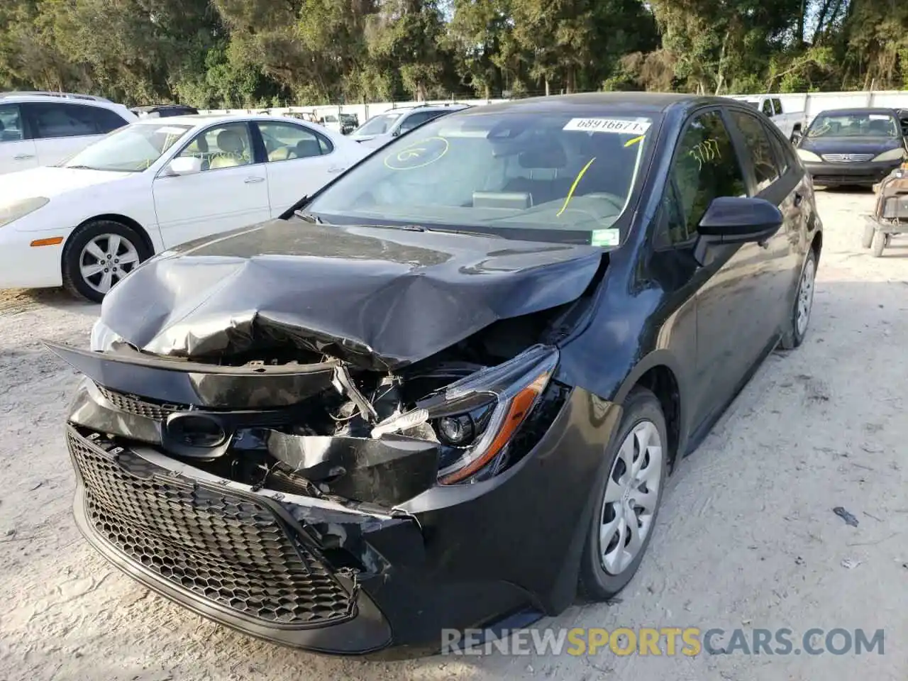 2 Photograph of a damaged car JTDEPRAE7LJ061523 TOYOTA COROLLA 2020