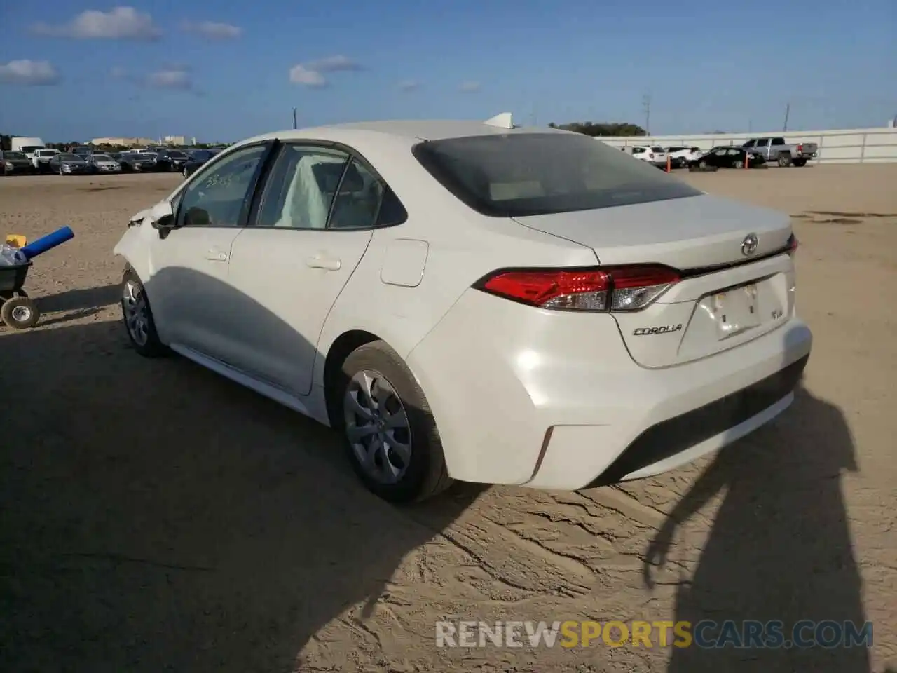 3 Photograph of a damaged car JTDEPRAE7LJ061649 TOYOTA COROLLA 2020