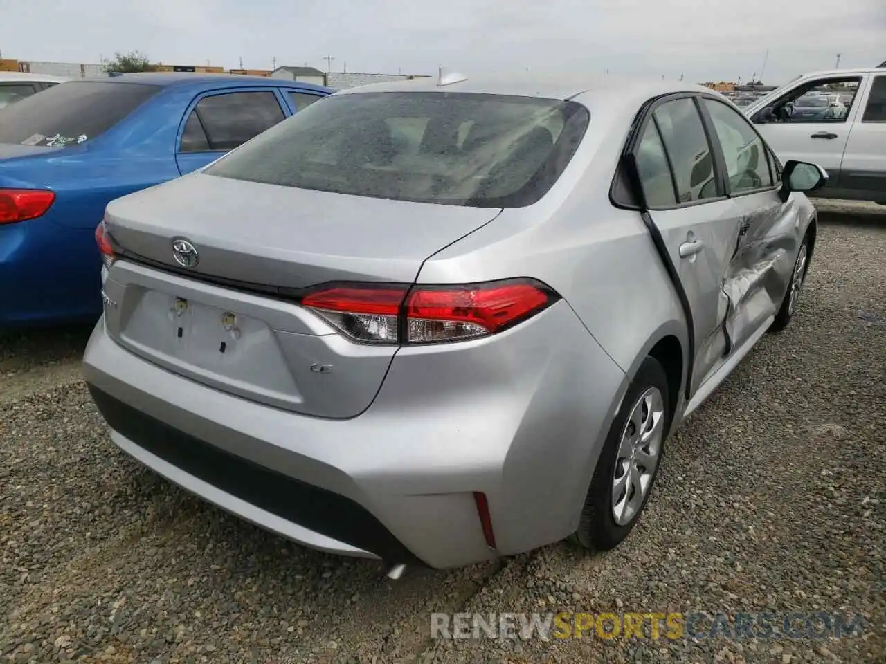 4 Photograph of a damaged car JTDEPRAE7LJ061764 TOYOTA COROLLA 2020