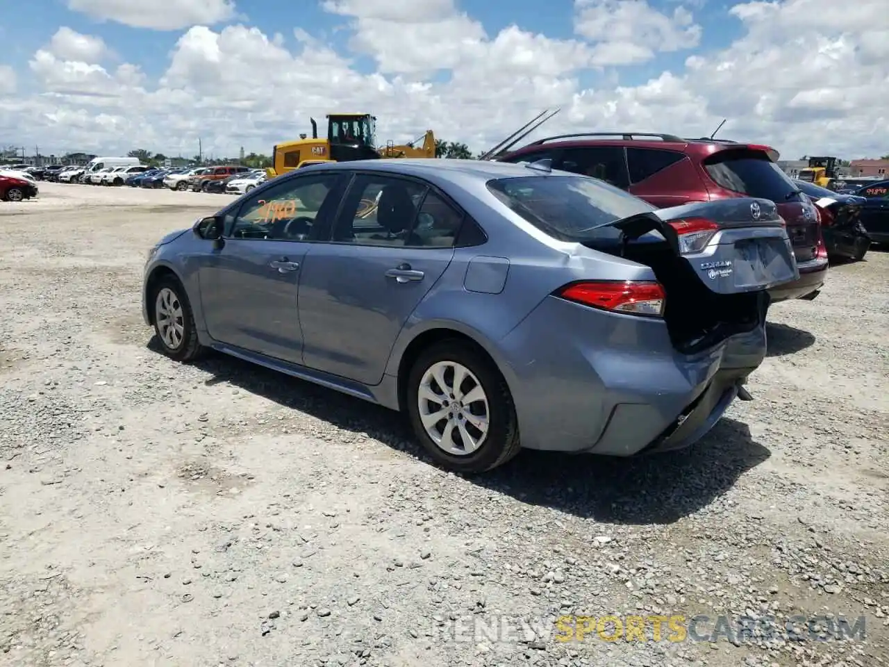 3 Photograph of a damaged car JTDEPRAE7LJ062686 TOYOTA COROLLA 2020