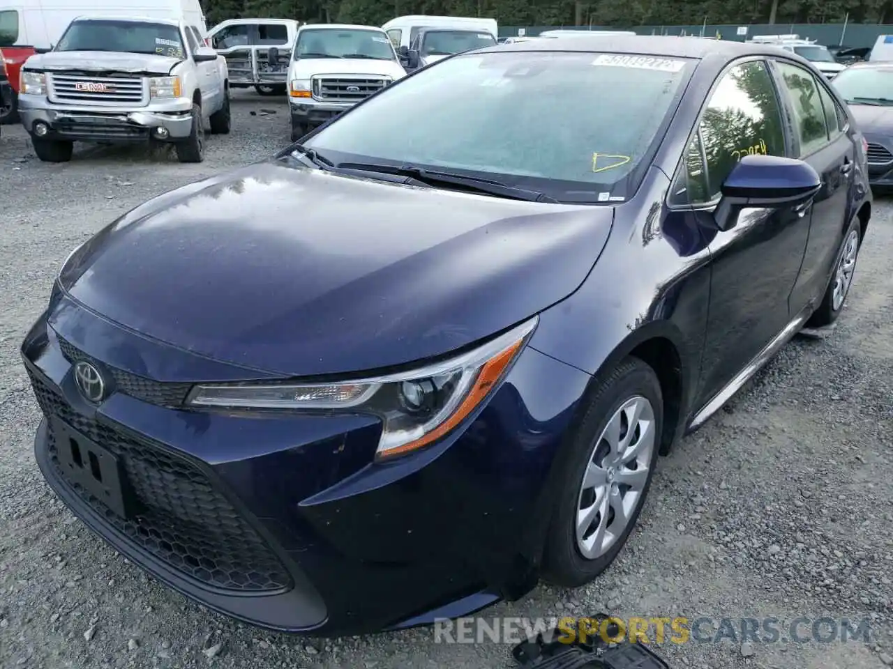 2 Photograph of a damaged car JTDEPRAE7LJ063420 TOYOTA COROLLA 2020