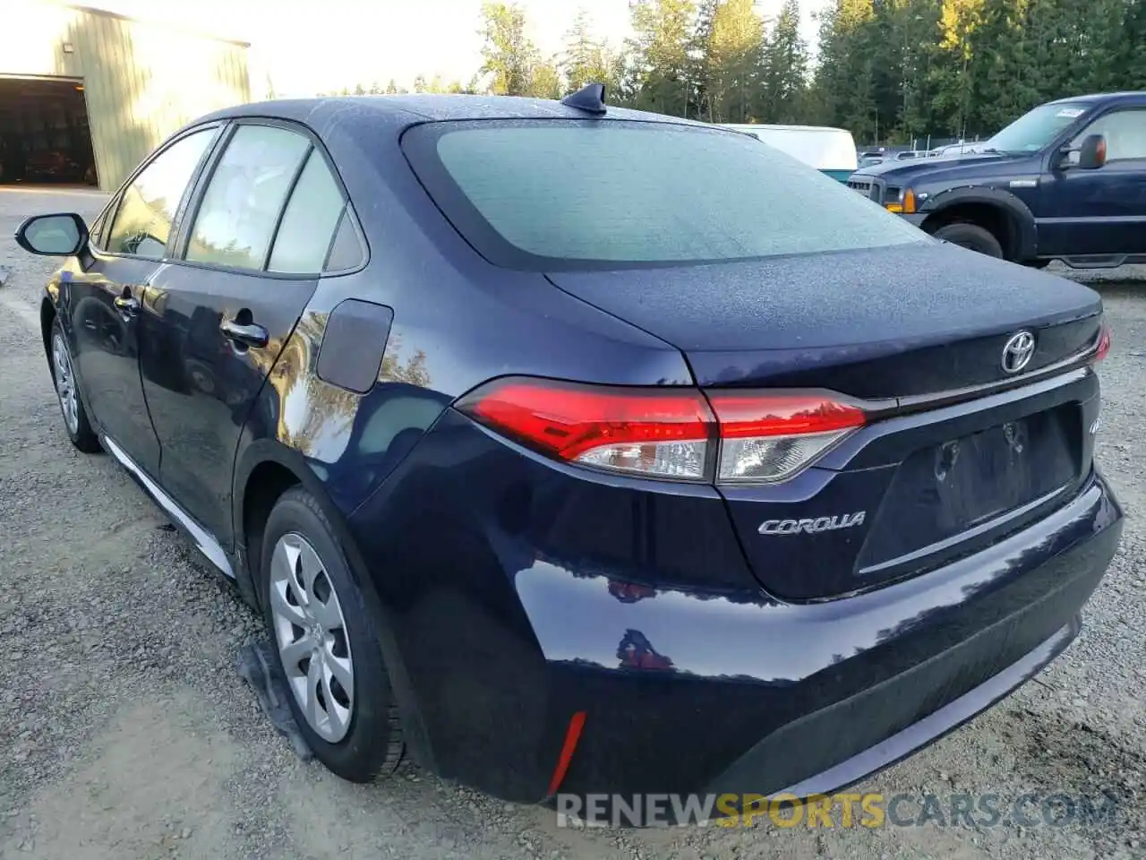 3 Photograph of a damaged car JTDEPRAE7LJ063420 TOYOTA COROLLA 2020