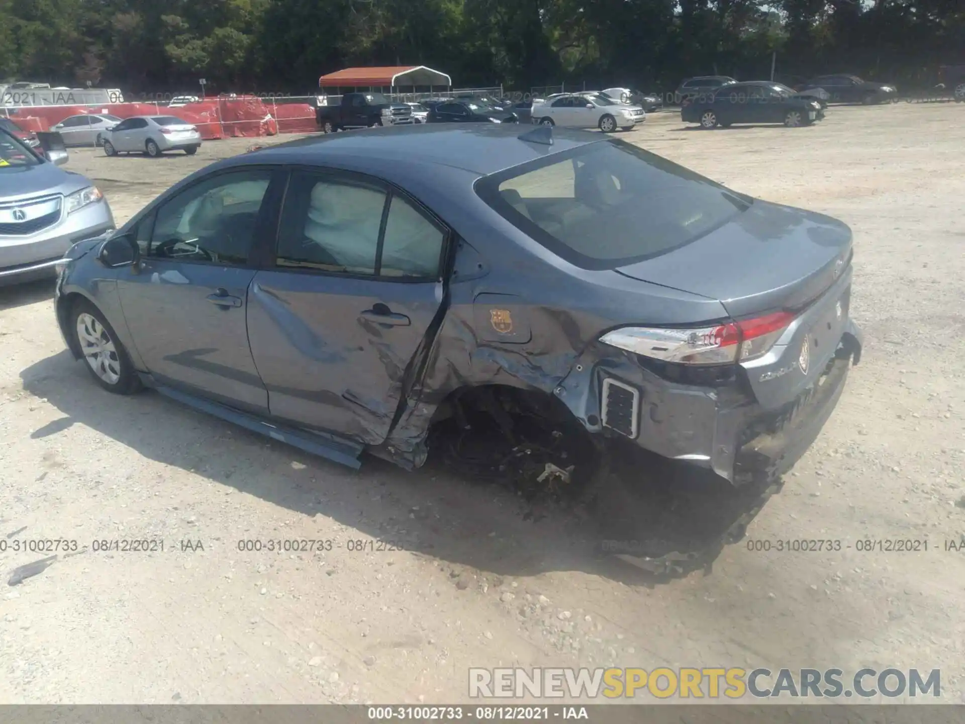 3 Photograph of a damaged car JTDEPRAE7LJ064096 TOYOTA COROLLA 2020