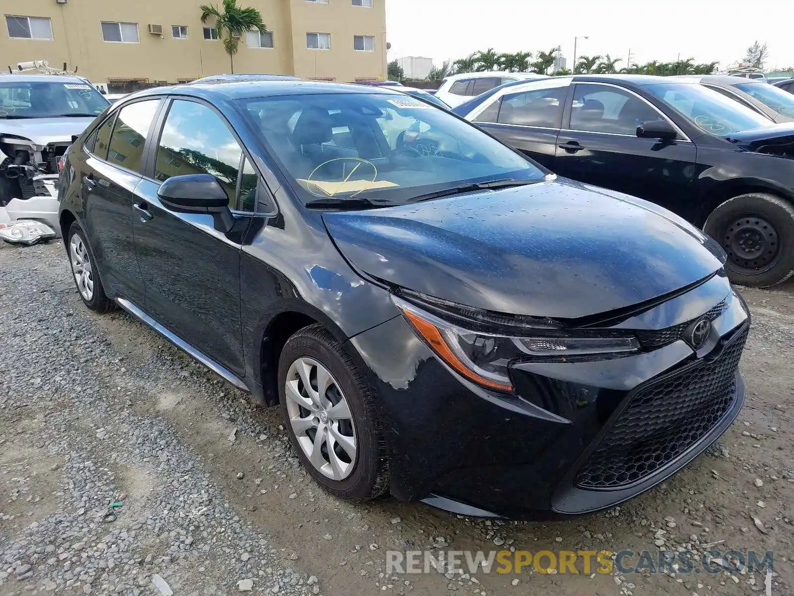 1 Photograph of a damaged car JTDEPRAE7LJ064194 TOYOTA COROLLA 2020