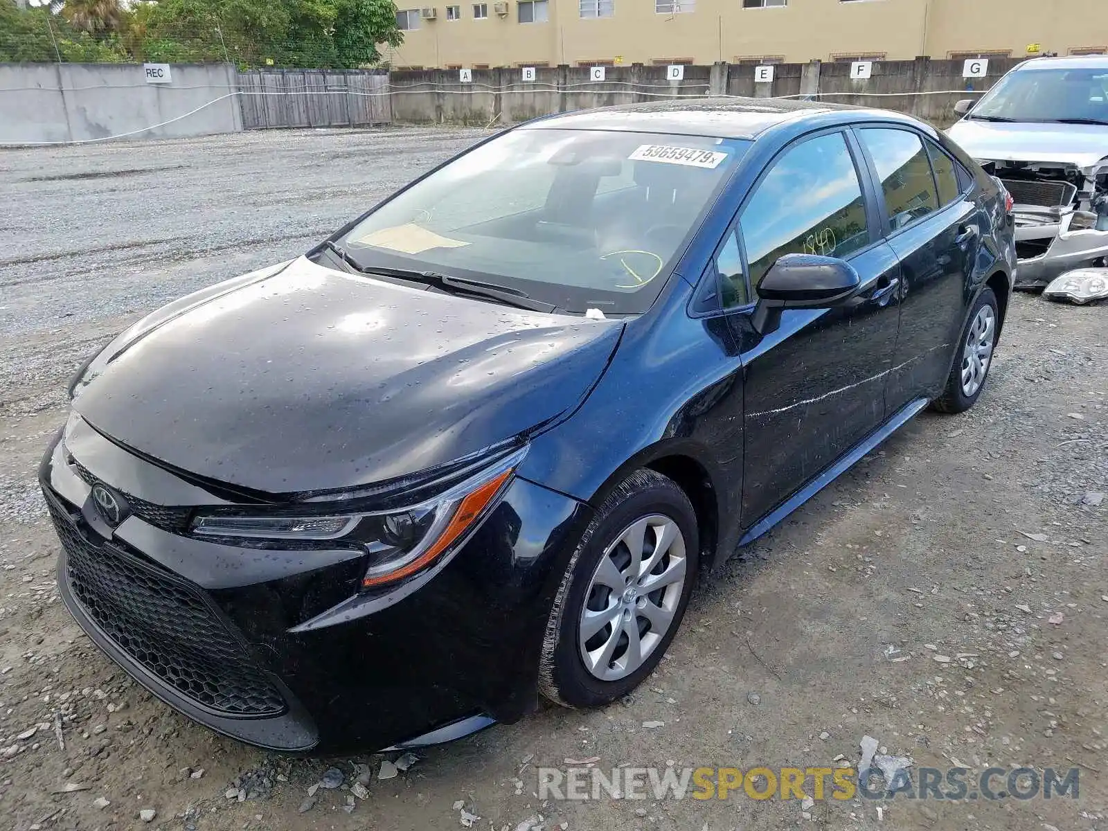 2 Photograph of a damaged car JTDEPRAE7LJ064194 TOYOTA COROLLA 2020