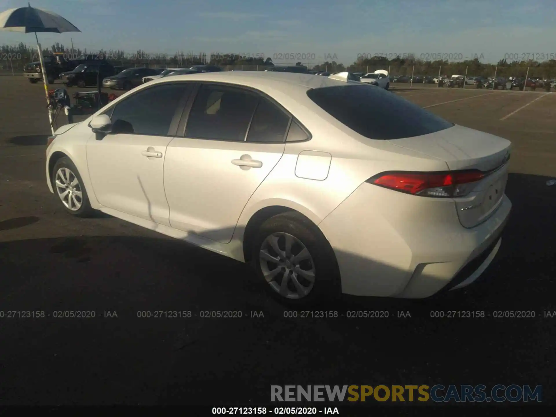 3 Photograph of a damaged car JTDEPRAE7LJ064597 TOYOTA COROLLA 2020