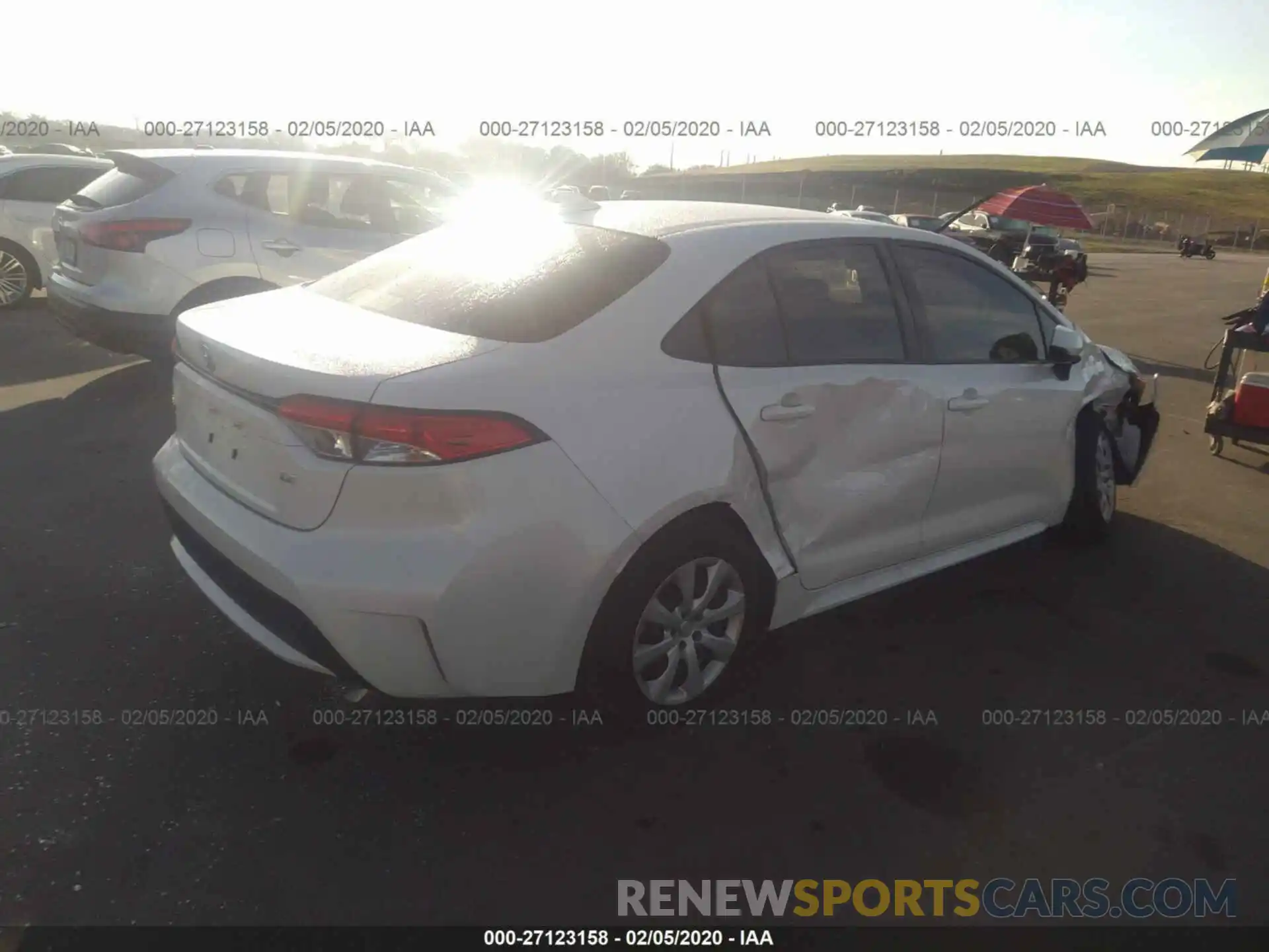 4 Photograph of a damaged car JTDEPRAE7LJ064597 TOYOTA COROLLA 2020